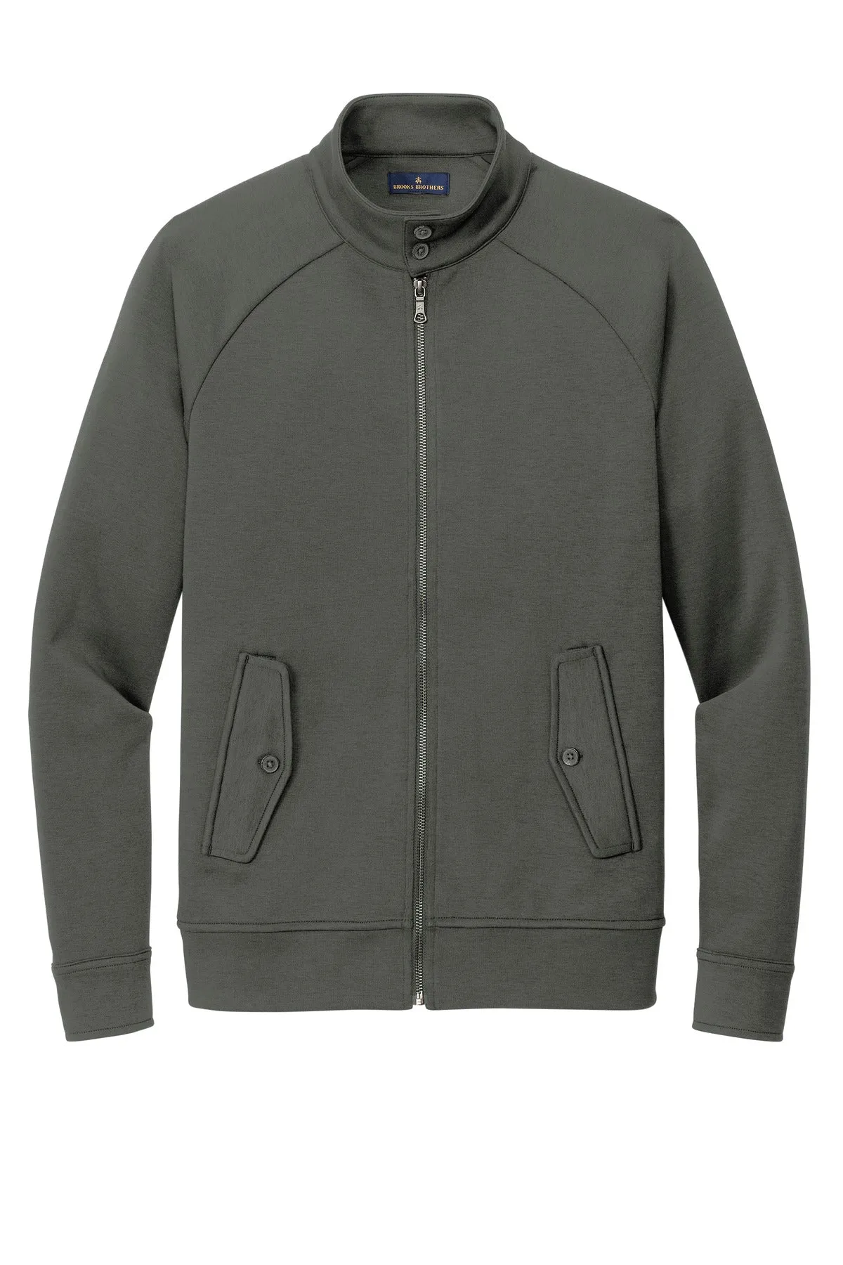 Brooks Brothers Double-Knit Full-Zip BB18210 Windsor Grey