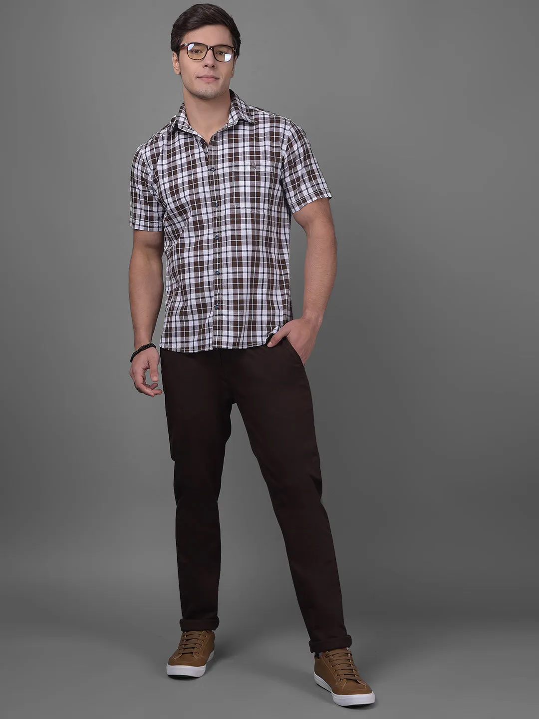 Brown Chinos Trousers