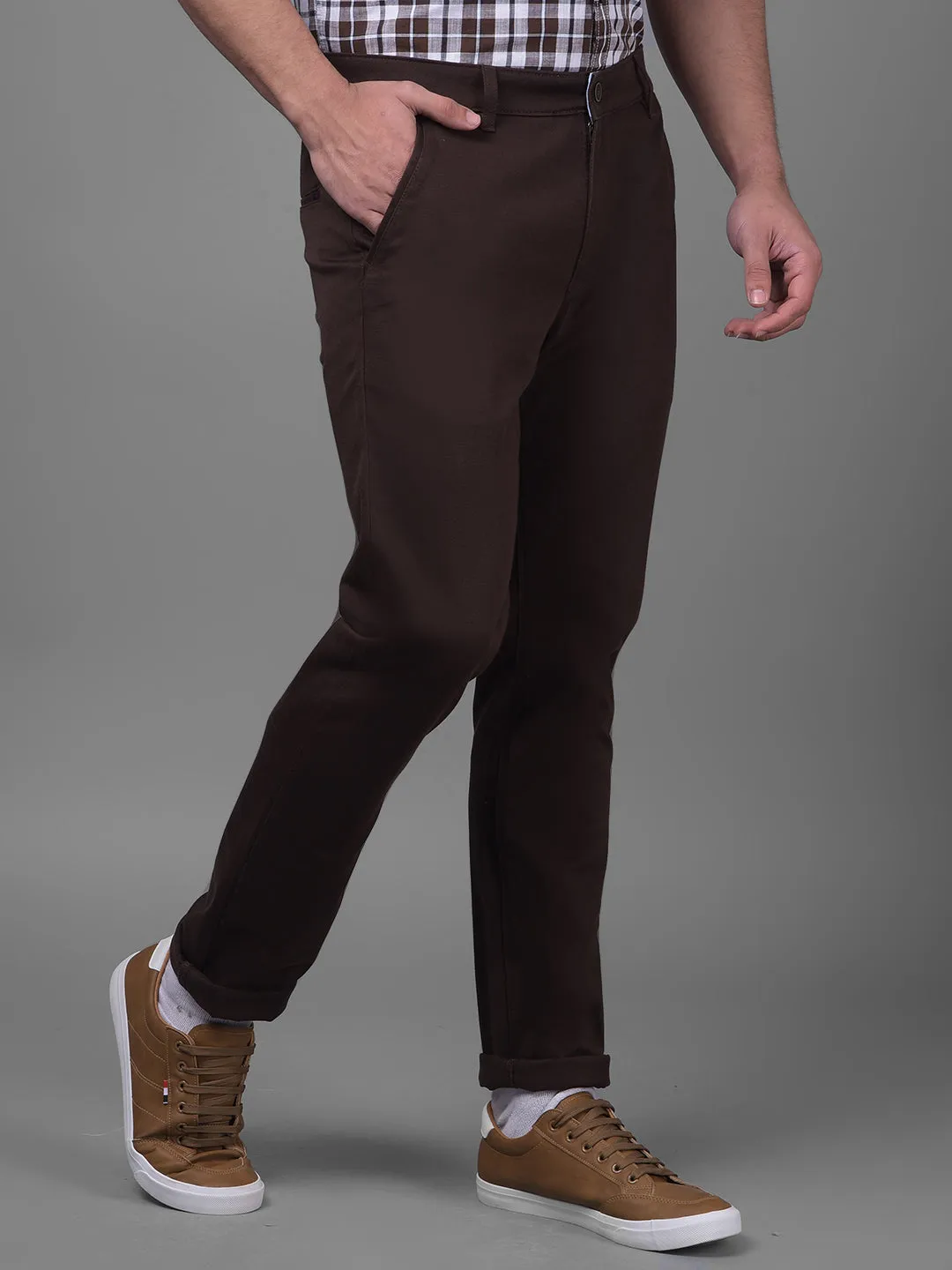 Brown Chinos Trousers