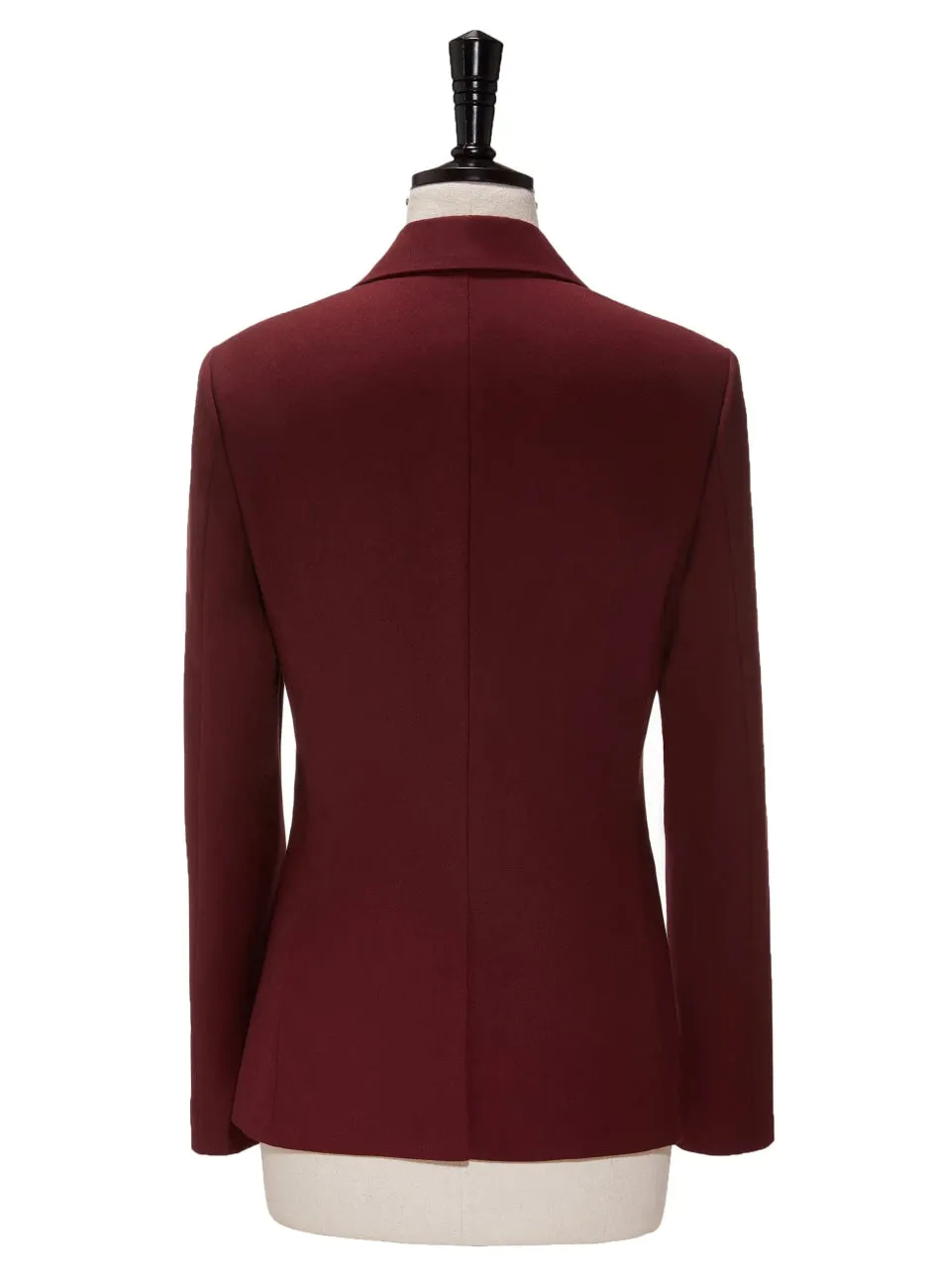 Business 3 Pieces Flat Peak Lapel Women Suit