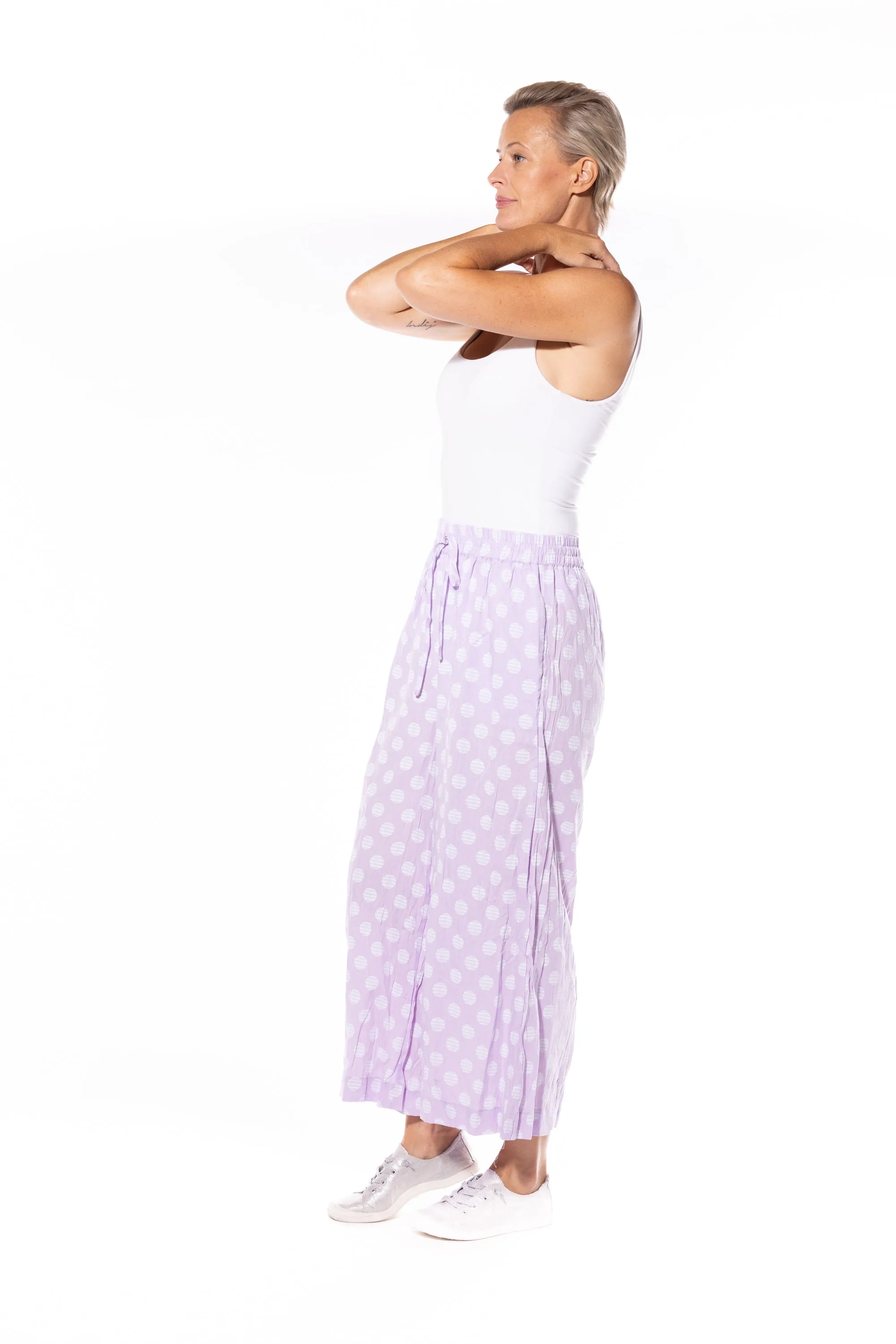 Cafe Latte Spot Pants Lilac CLM451
