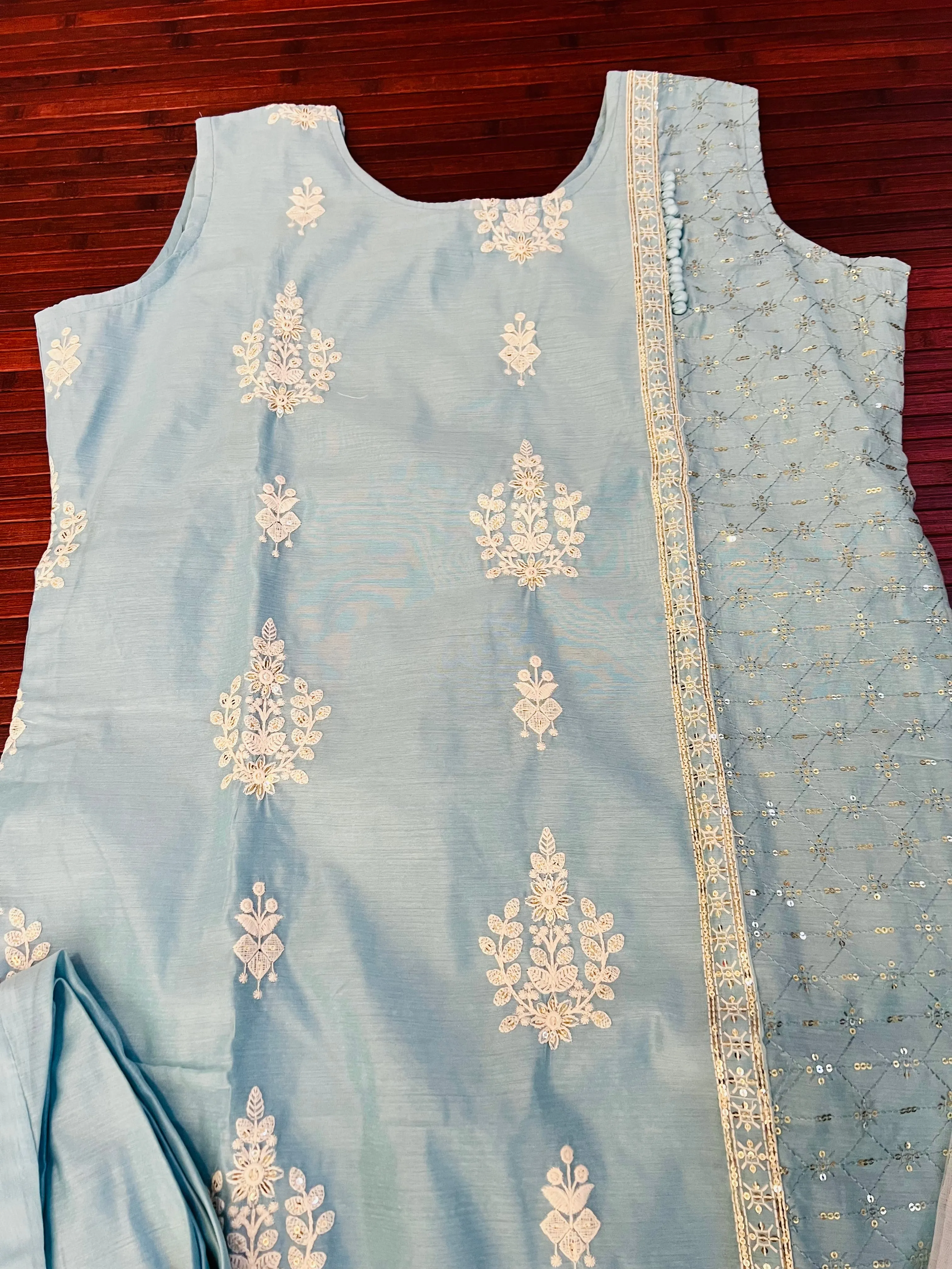 Chanderi Kurti and Pant Set