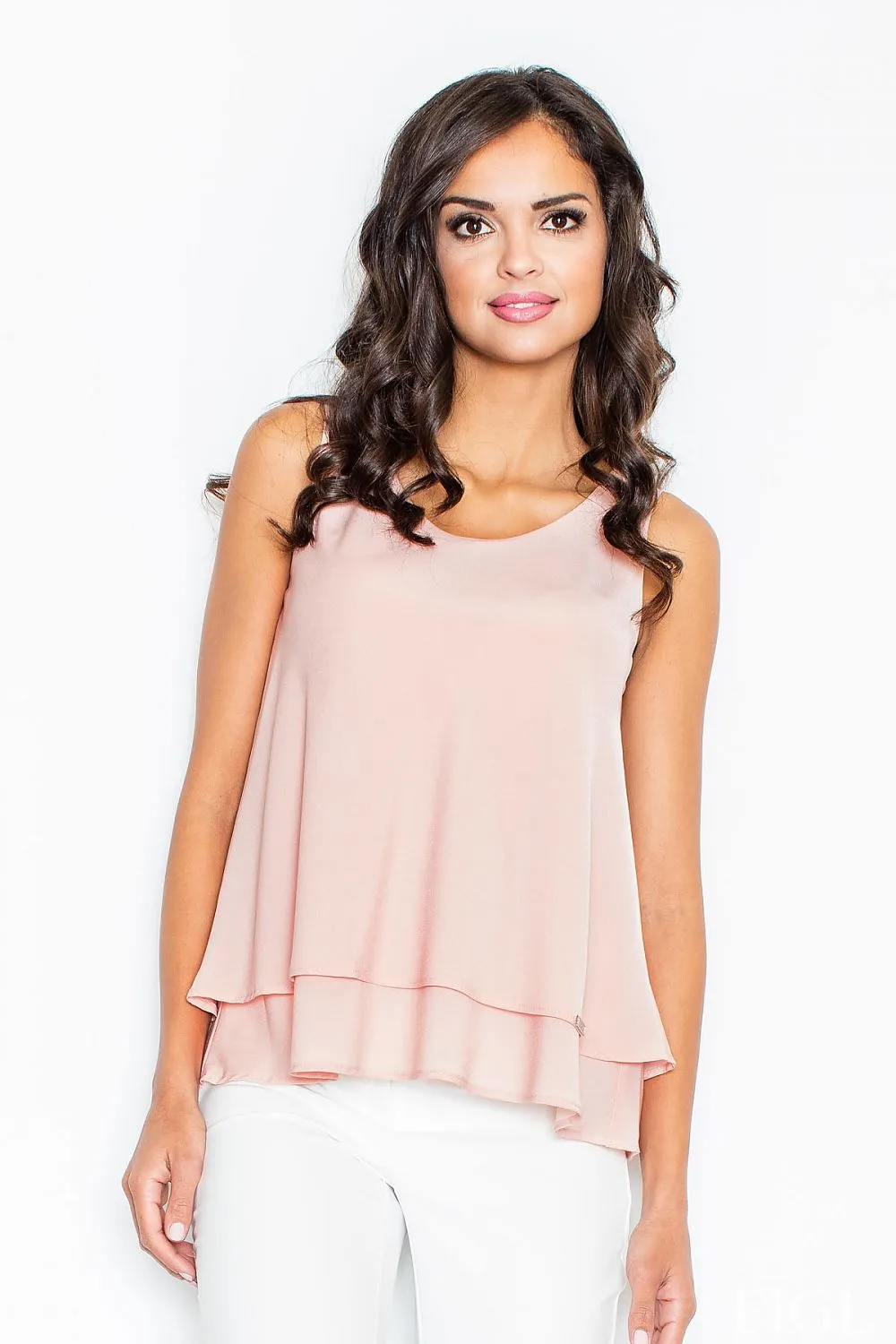 Chic Sleeveless Blouse – Model 52610 Figl