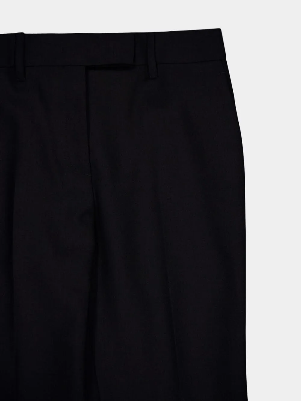 Classic Wool Straight-Leg Pants