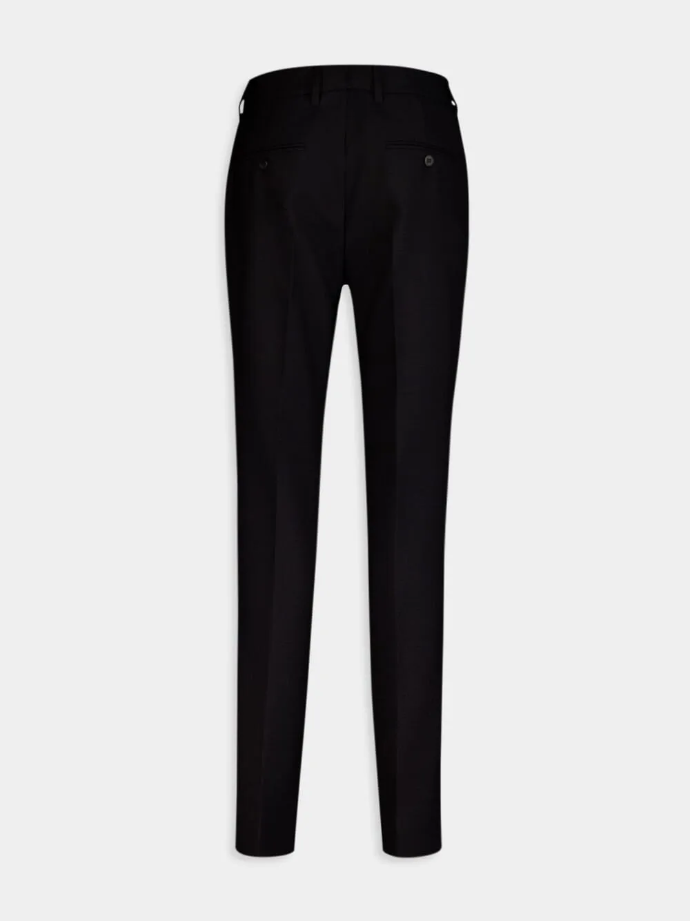 Classic Wool Straight-Leg Pants
