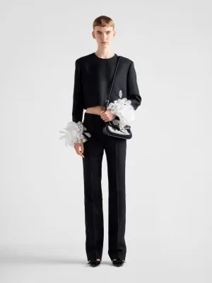 Classic Wool Straight-Leg Pants