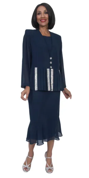 CLEARANCE - Hosanna 5267 Modest 3-Piece Set Ankle Length Dress (Size 3XL)