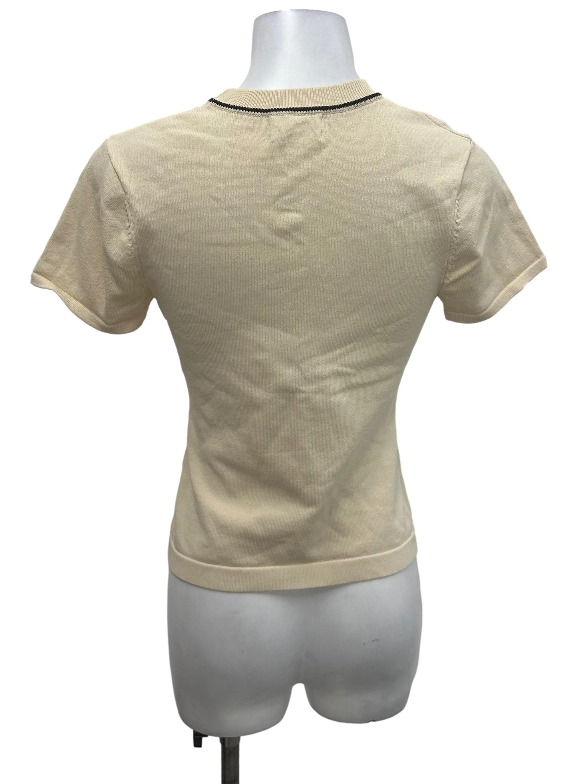 Contrast Collar Knit Top OSN