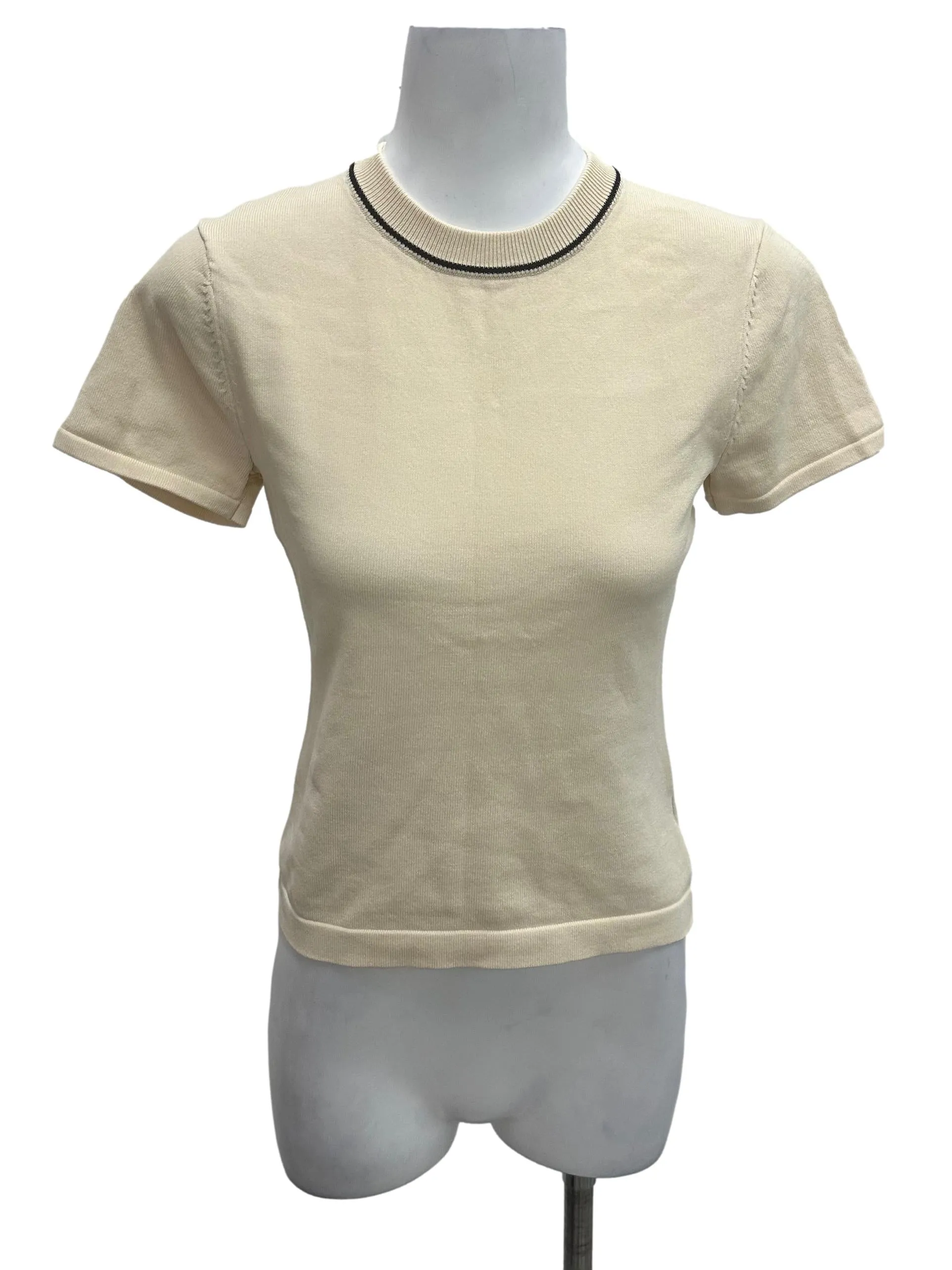 Contrast Collar Knit Top OSN