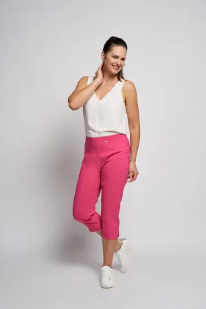 Corrib Crop Trousers With Pockets | Fuschia