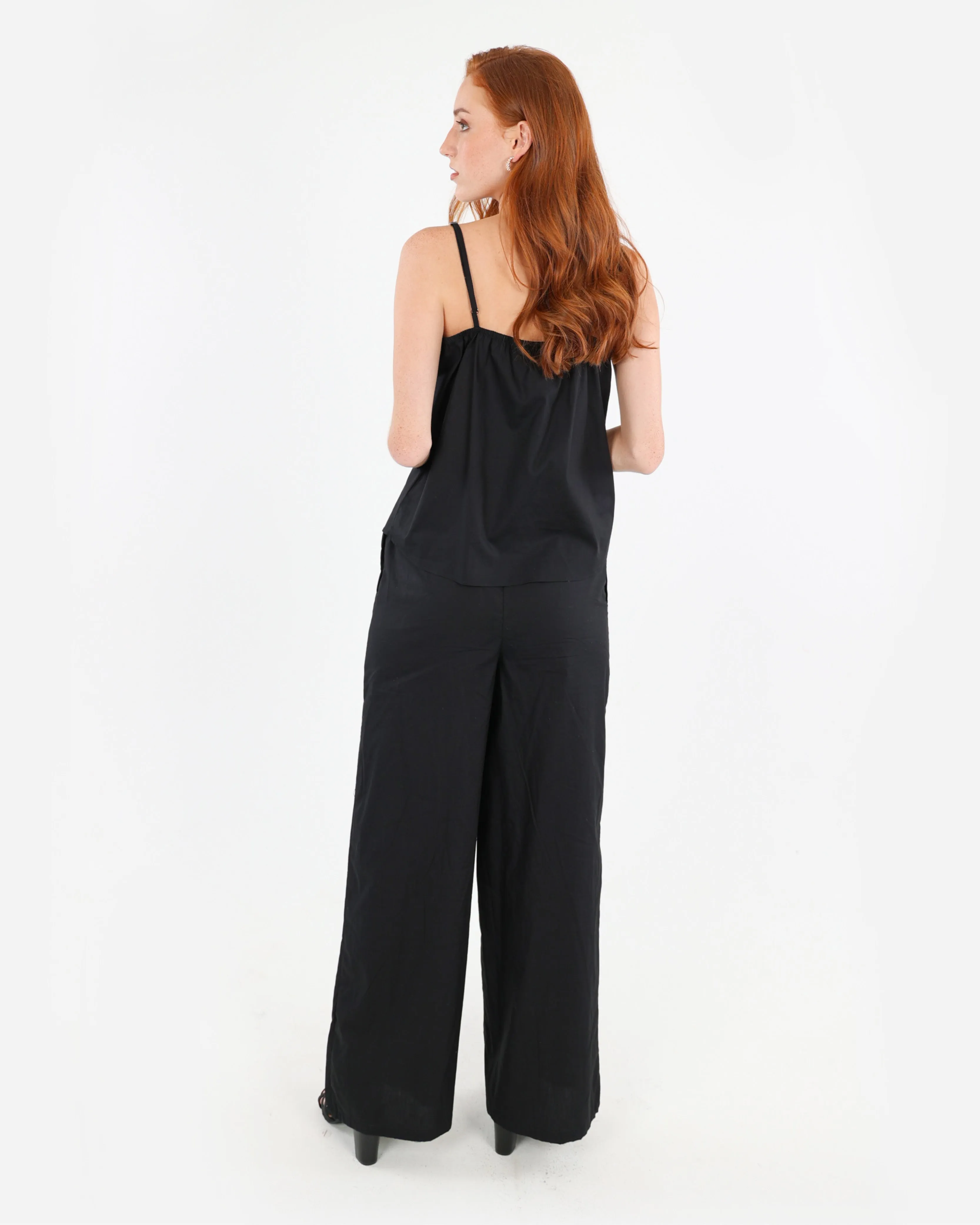 Cotton Embroidered Strappy Blouse