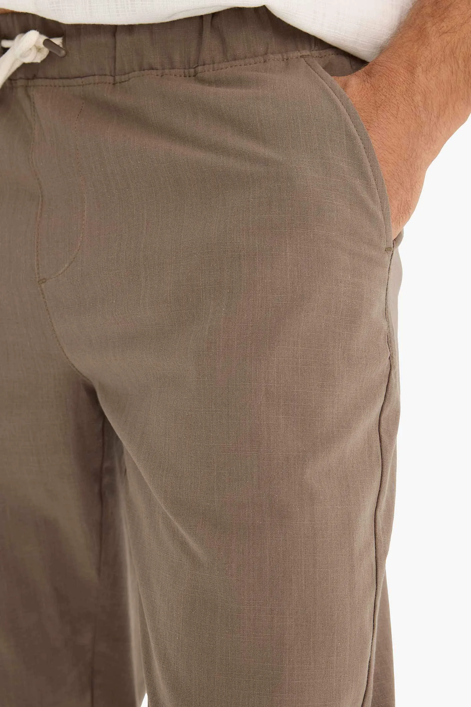 Cotton Skinny Leg Elastic Waist Summer Joggers