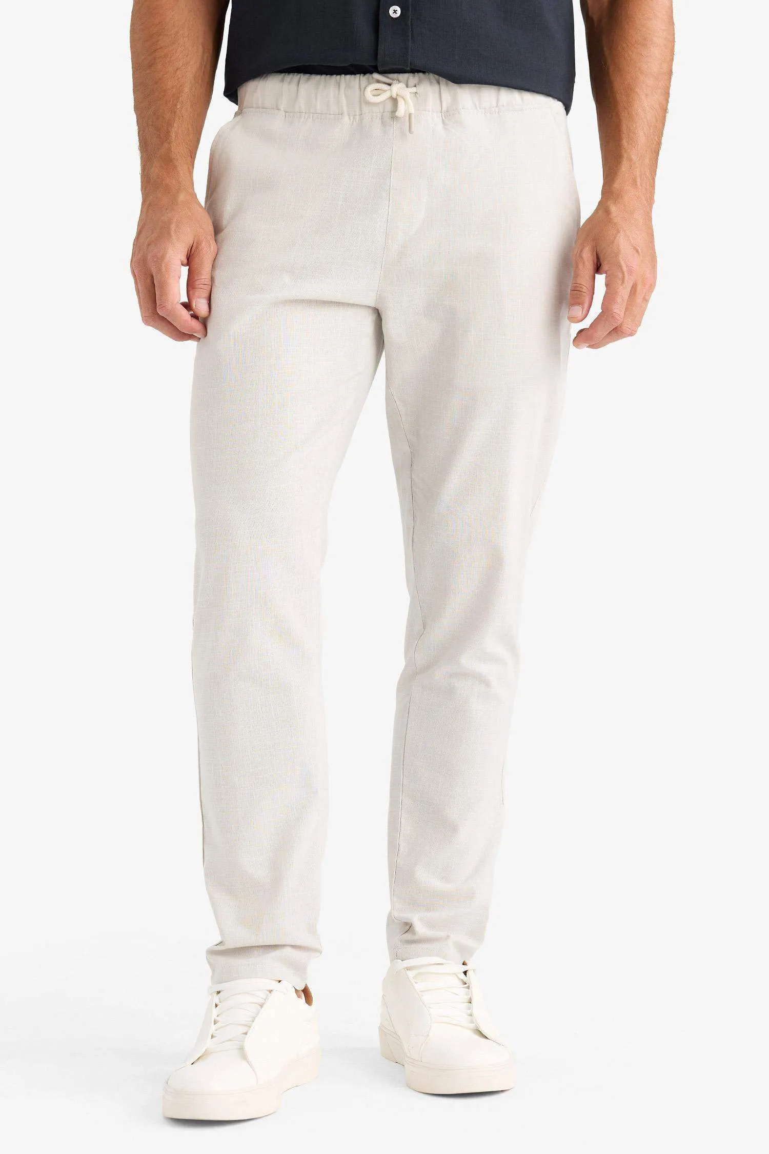 Cotton Skinny Leg Elastic Waist Summer Joggers
