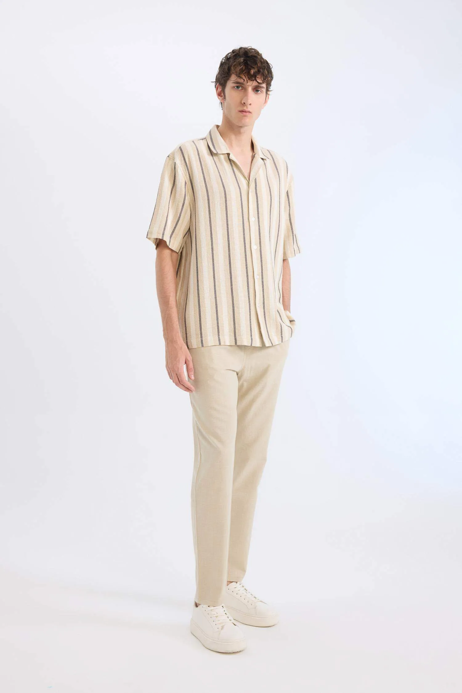 Cotton Skinny Leg Elastic Waist Summer Joggers