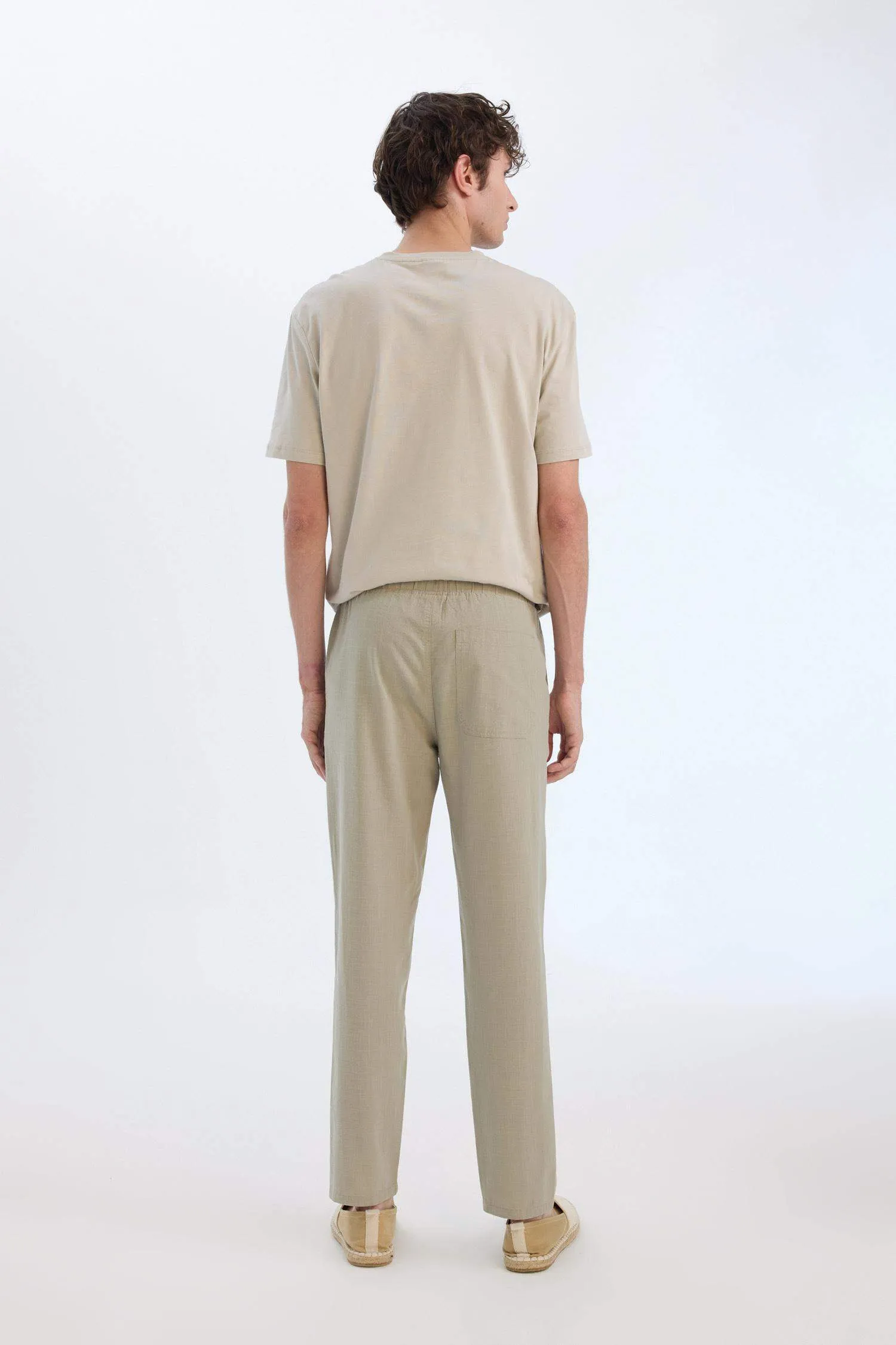 Cotton Skinny Leg Elastic Waist Summer Joggers