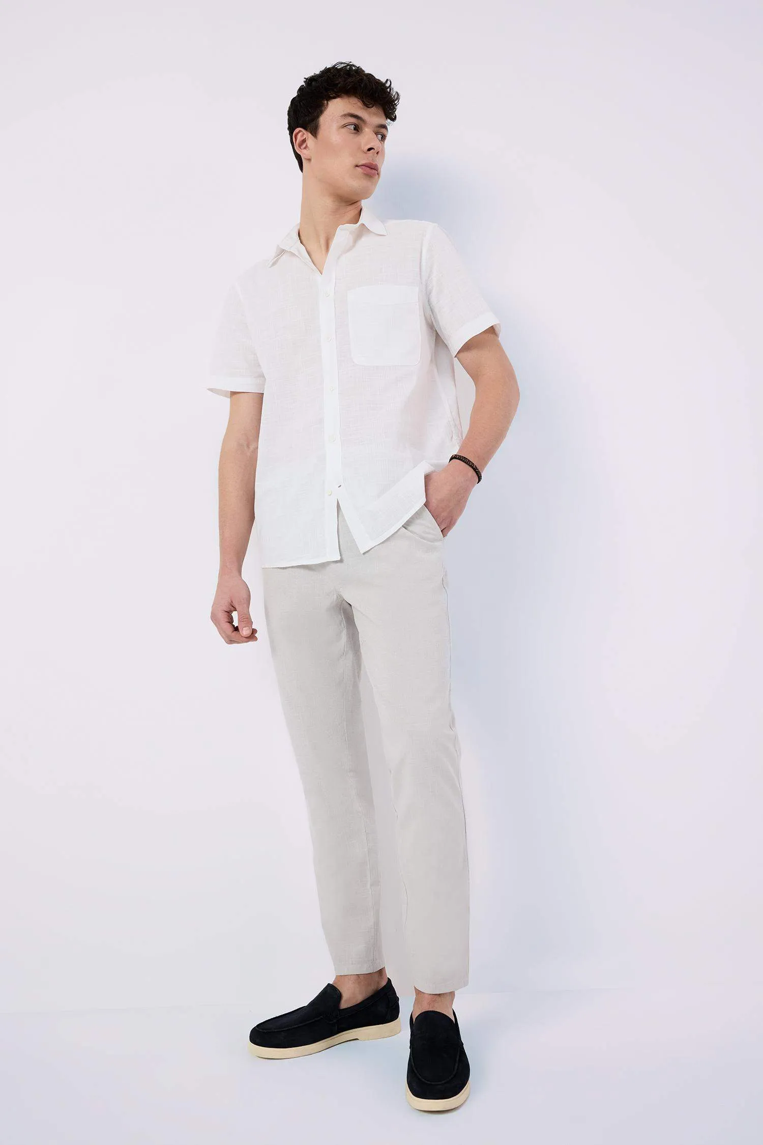 Cotton Skinny Leg Elastic Waist Summer Joggers