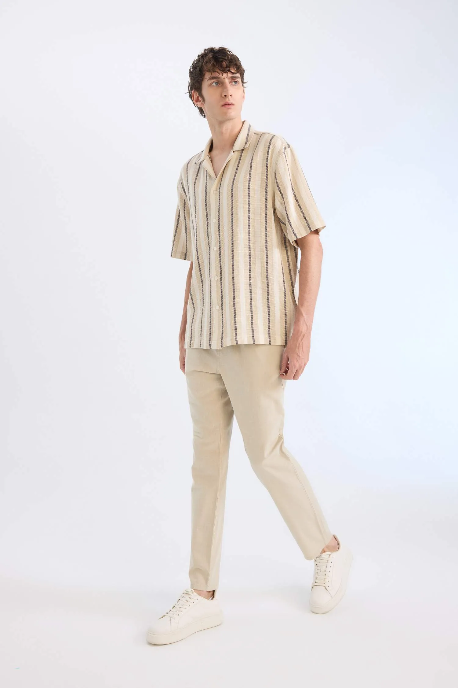 Cotton Skinny Leg Elastic Waist Summer Joggers