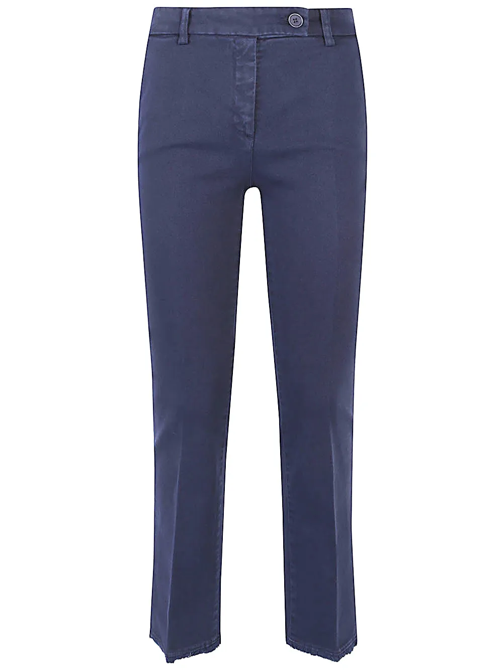 Cotton straight-leg trousers