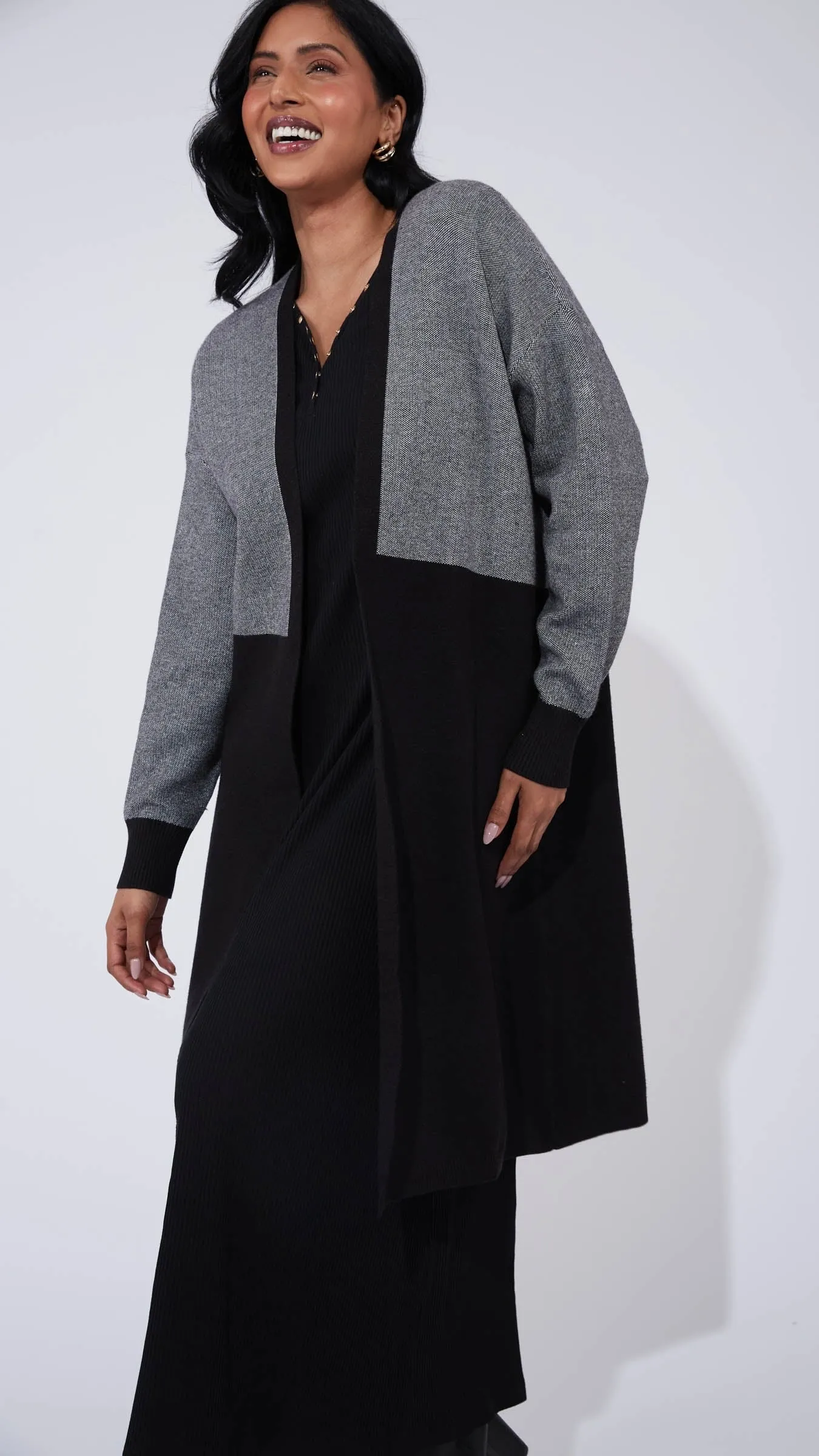 Cyprus Cardigan White/Kohl