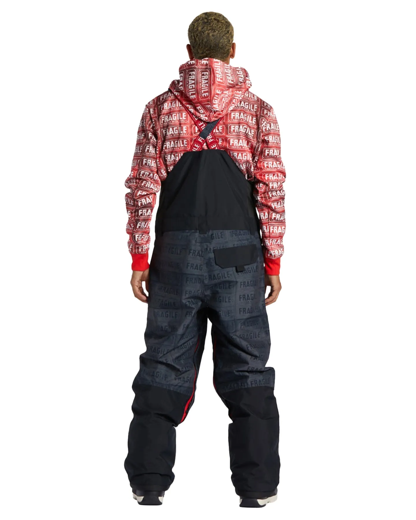 DC X Andy Warhol Shadow Technical Snow Bib Pants - Black Fragile