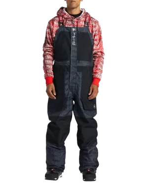 DC X Andy Warhol Shadow Technical Snow Bib Pants - Black Fragile