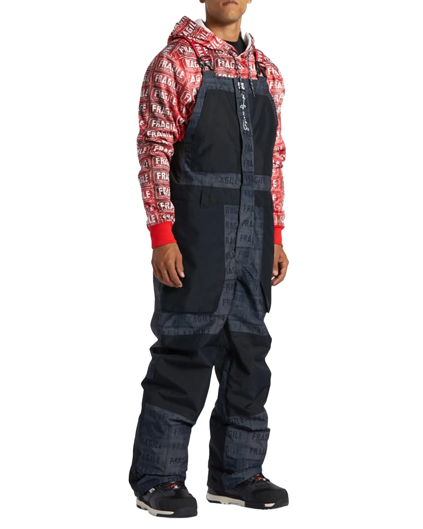 DC X Andy Warhol Shadow Technical Snow Bib Pants - Black Fragile