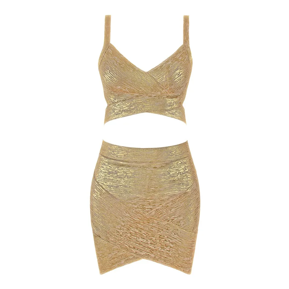 Deive Teger Summer Women Bodycon Bandage Sets