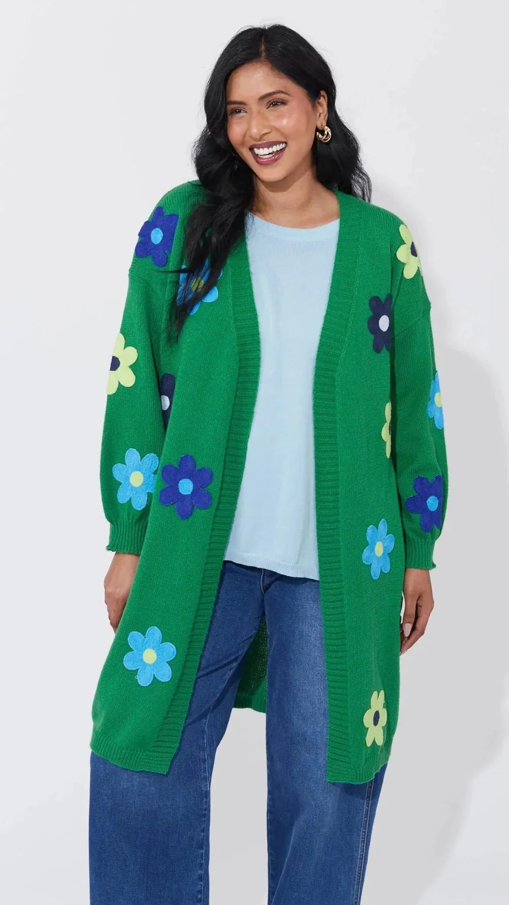 Delphi Cardigan Blue/Oasis