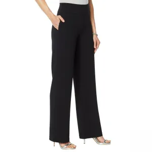DG2 by Diane Gilman Women's Wrinkle Resistant Stretch Crepe Pull On Trousers