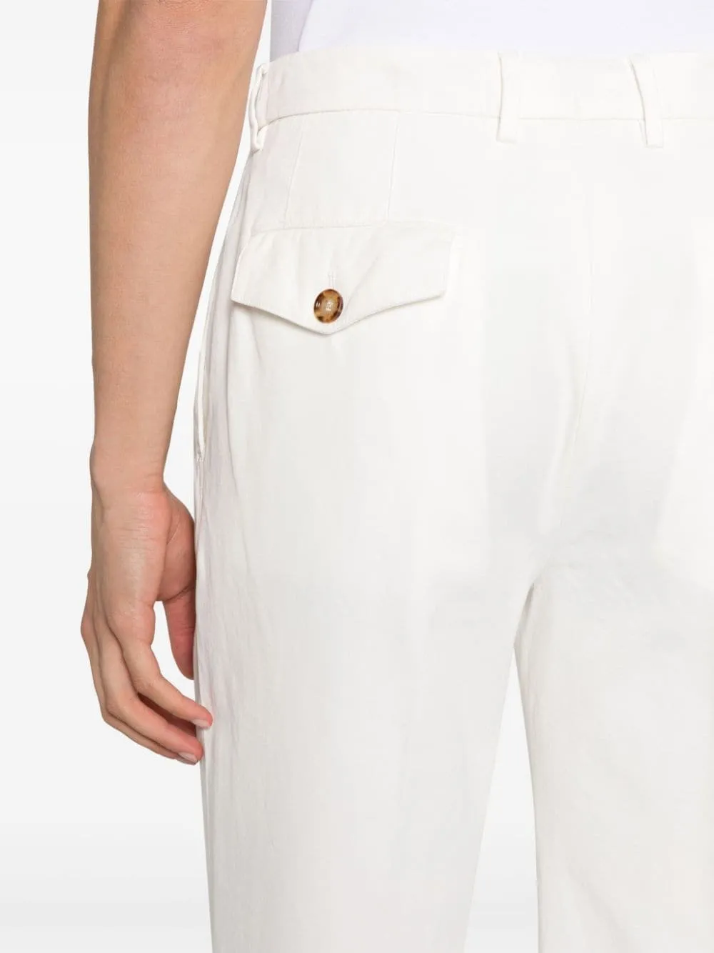 Double darts cotton trousers