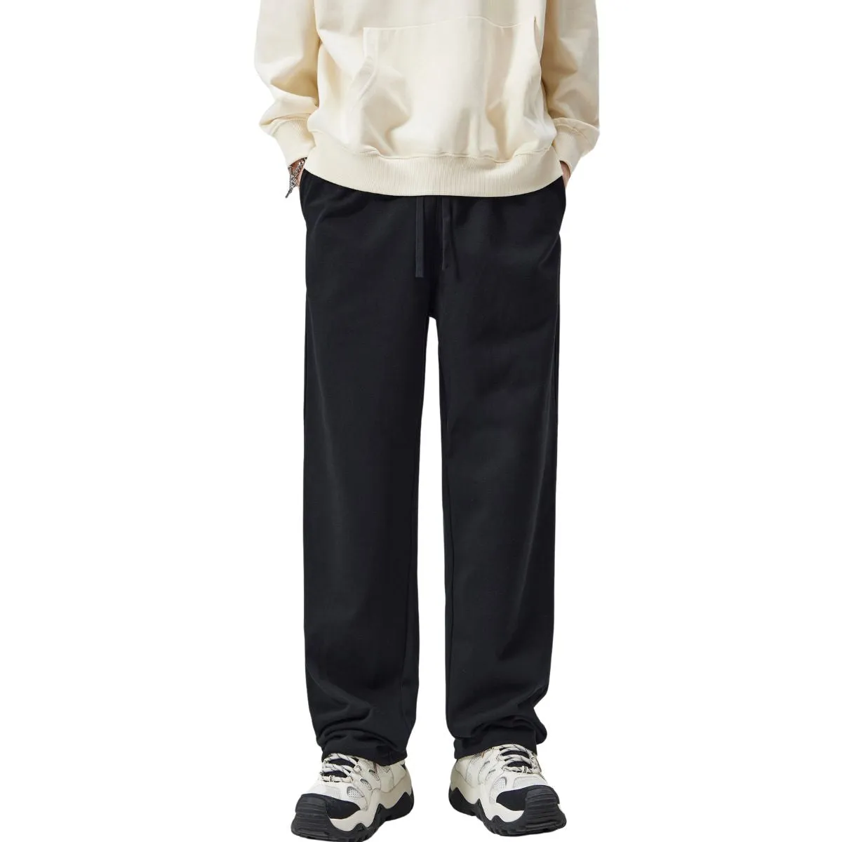 Drawstring Straight Leg Sweatpants