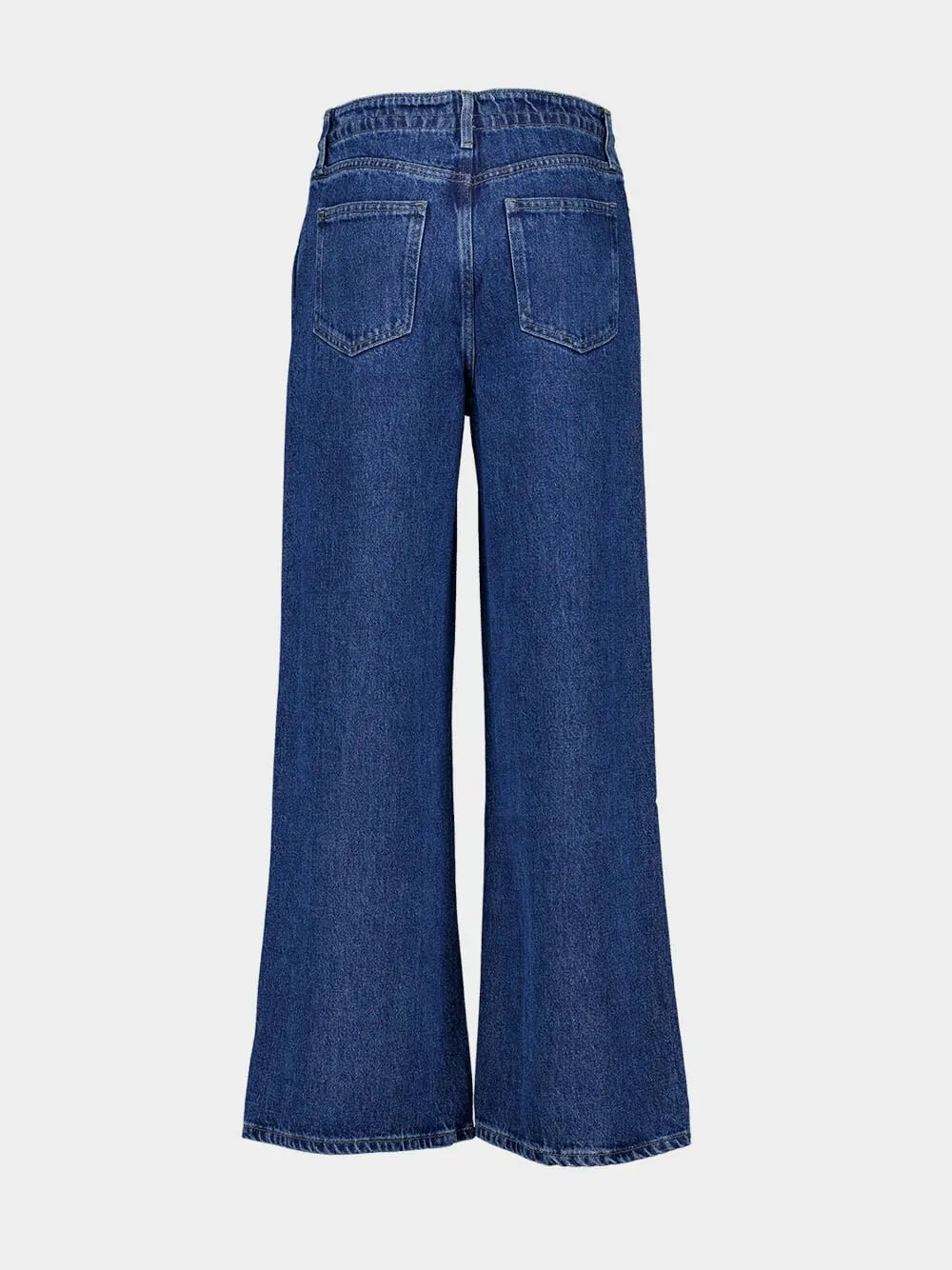 Drawstring Wide Leg Jeans