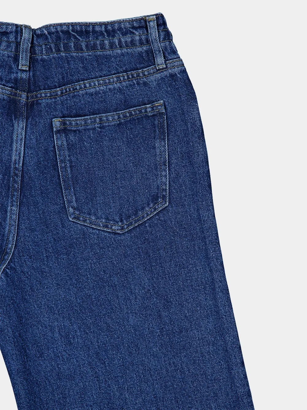 Drawstring Wide Leg Jeans