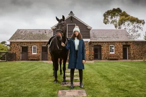Dublin Navy Rowan Waterproof Riding Coat