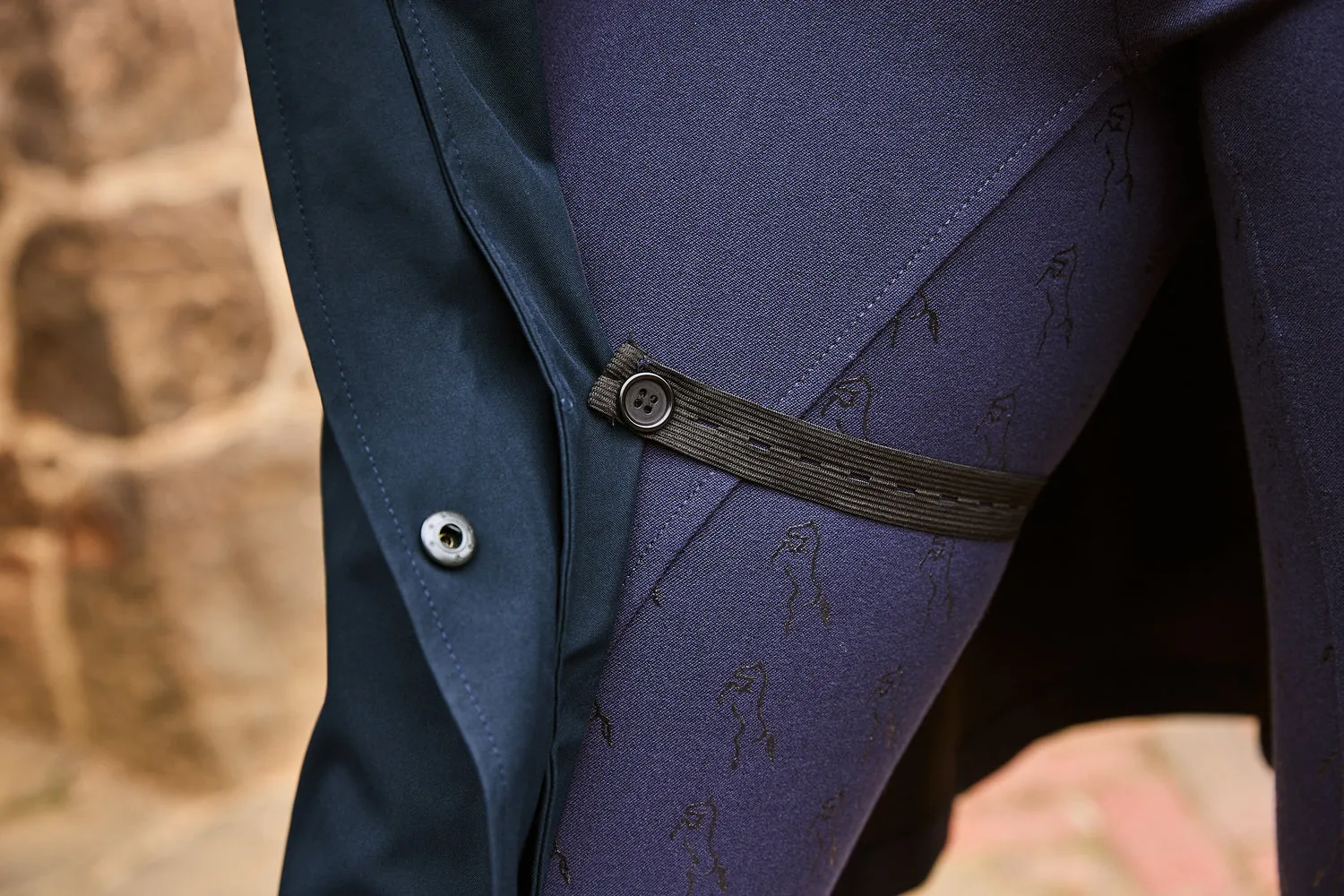 Dublin Navy Rowan Waterproof Riding Coat
