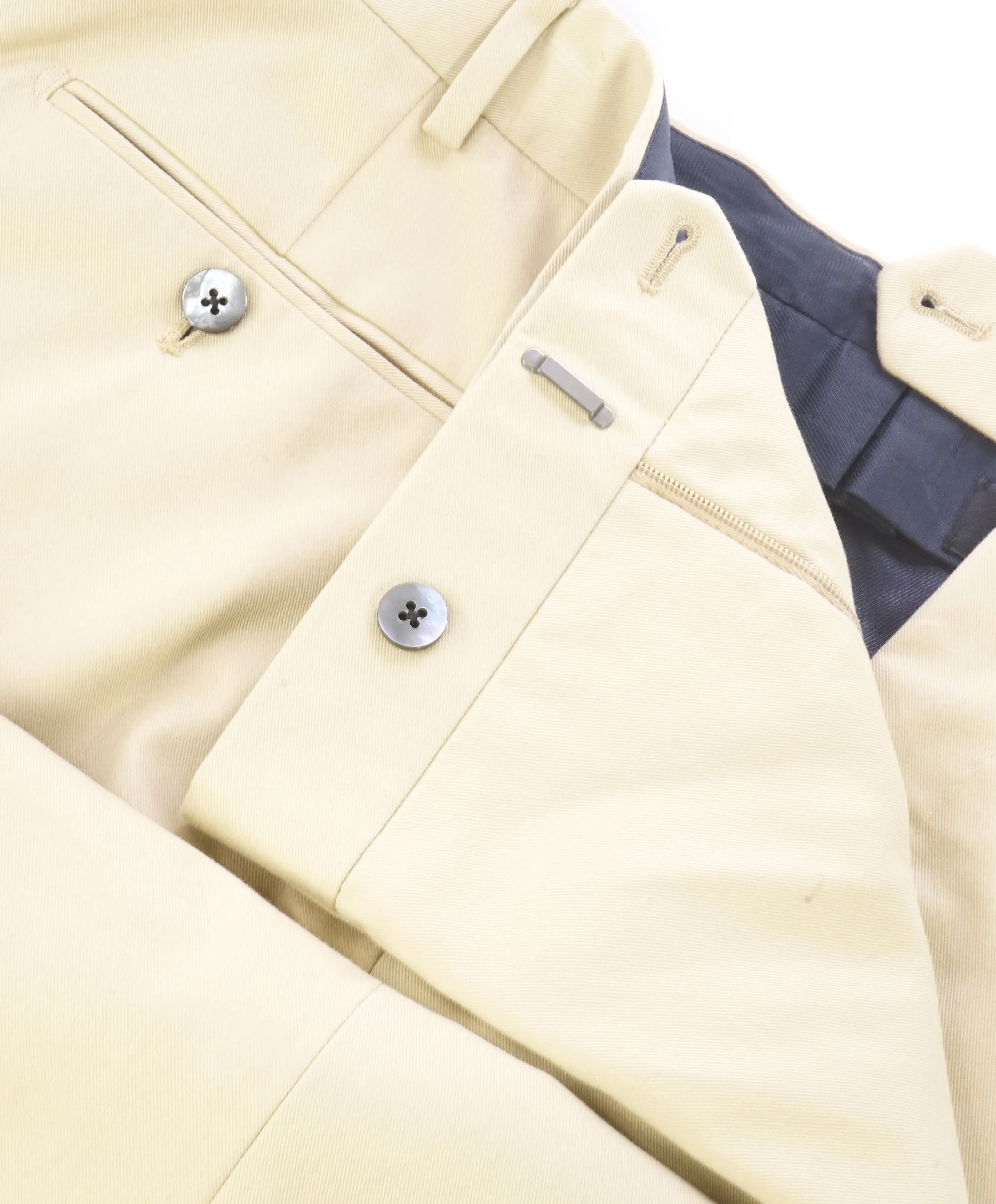 DUNHILL - BY ZEGNA/TOM FORD Premium MOP Buttons Cotton Pants - 40W (58EU)