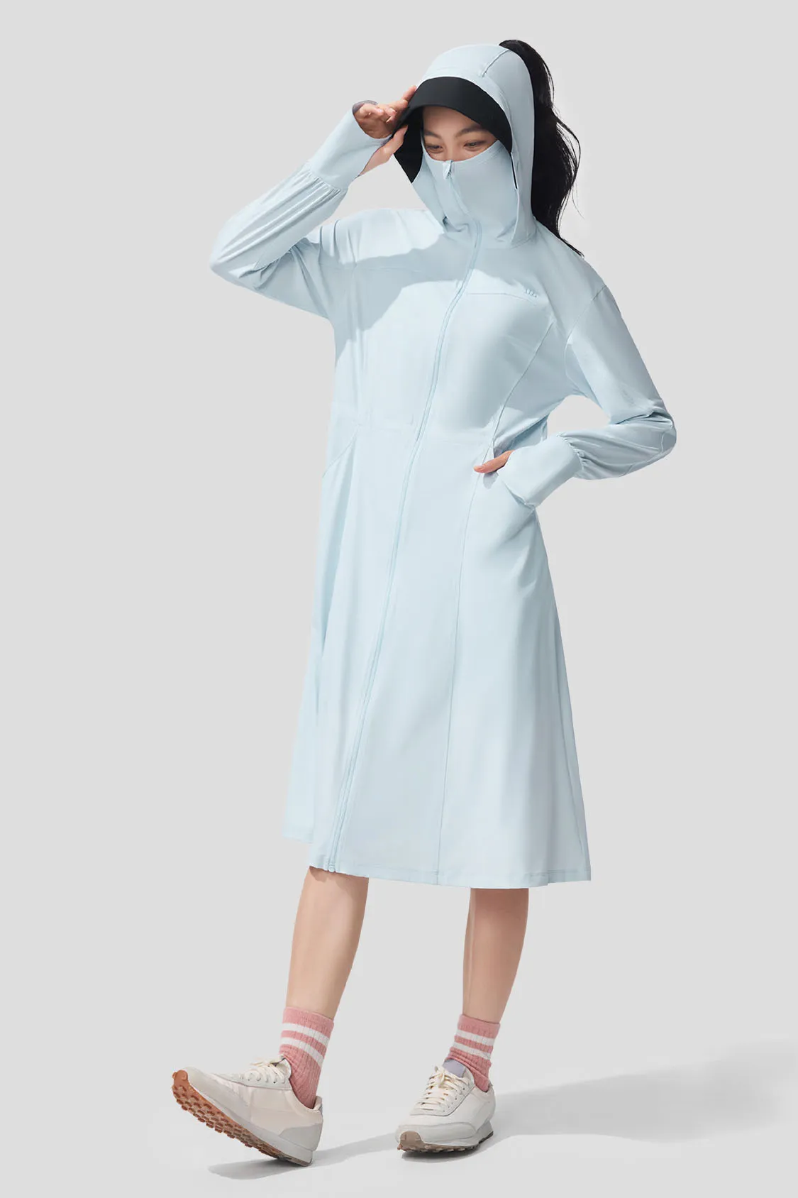 Ease - Women's Full Protection Loose Long Sun Jacket UPF2000  AL824