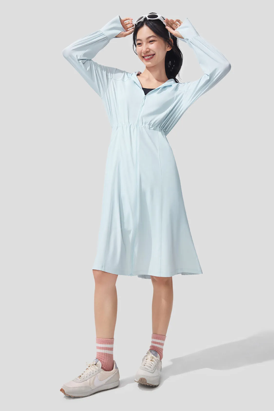 Ease - Women's Full Protection Loose Long Sun Jacket UPF2000  AL824