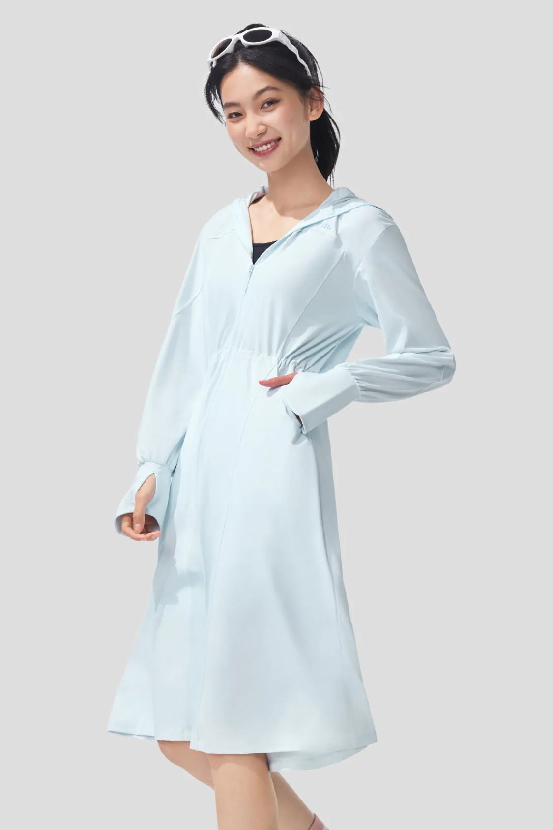 Ease - Women's Full Protection Loose Long Sun Jacket UPF2000  AL824