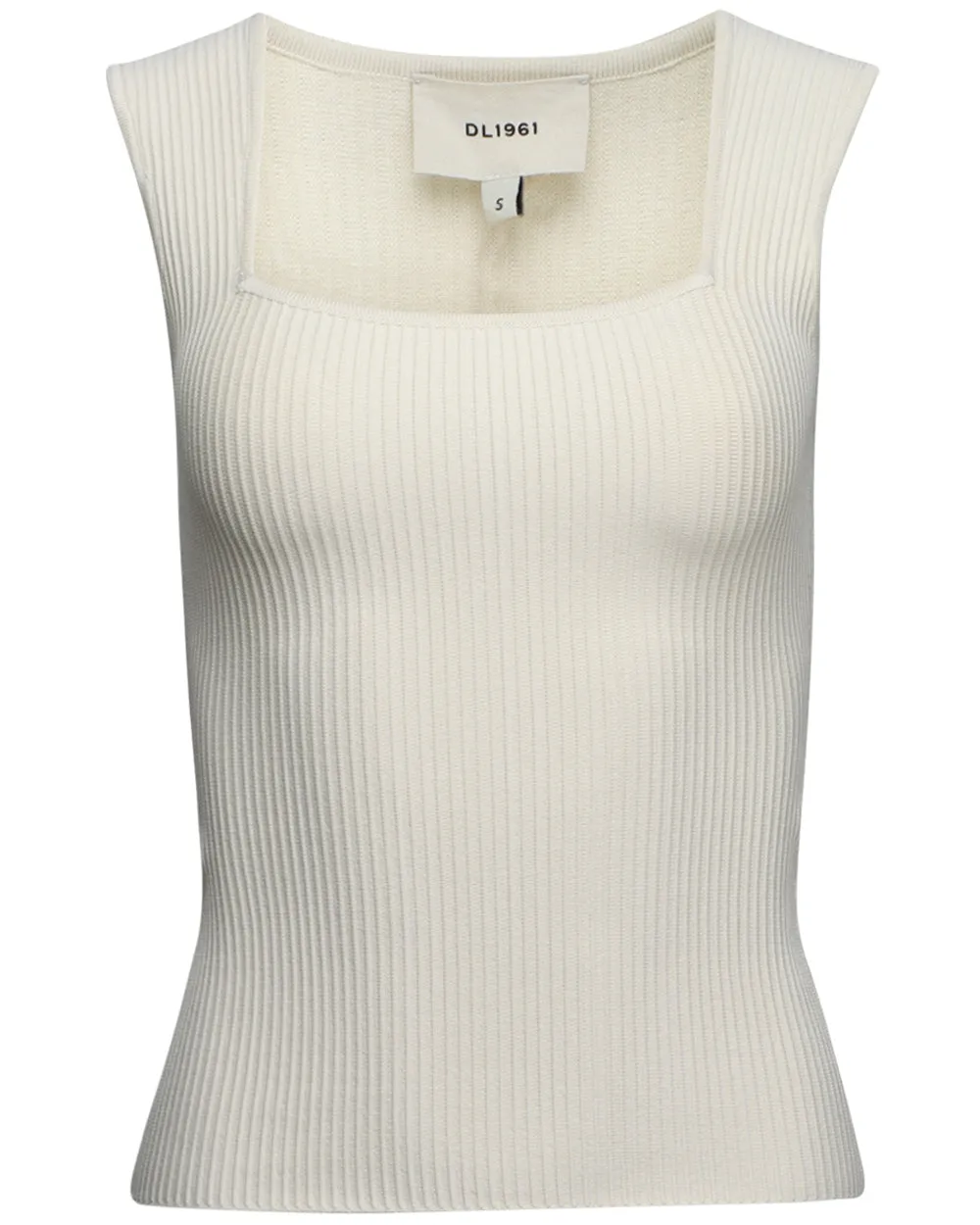 Ecru Square Neck Top