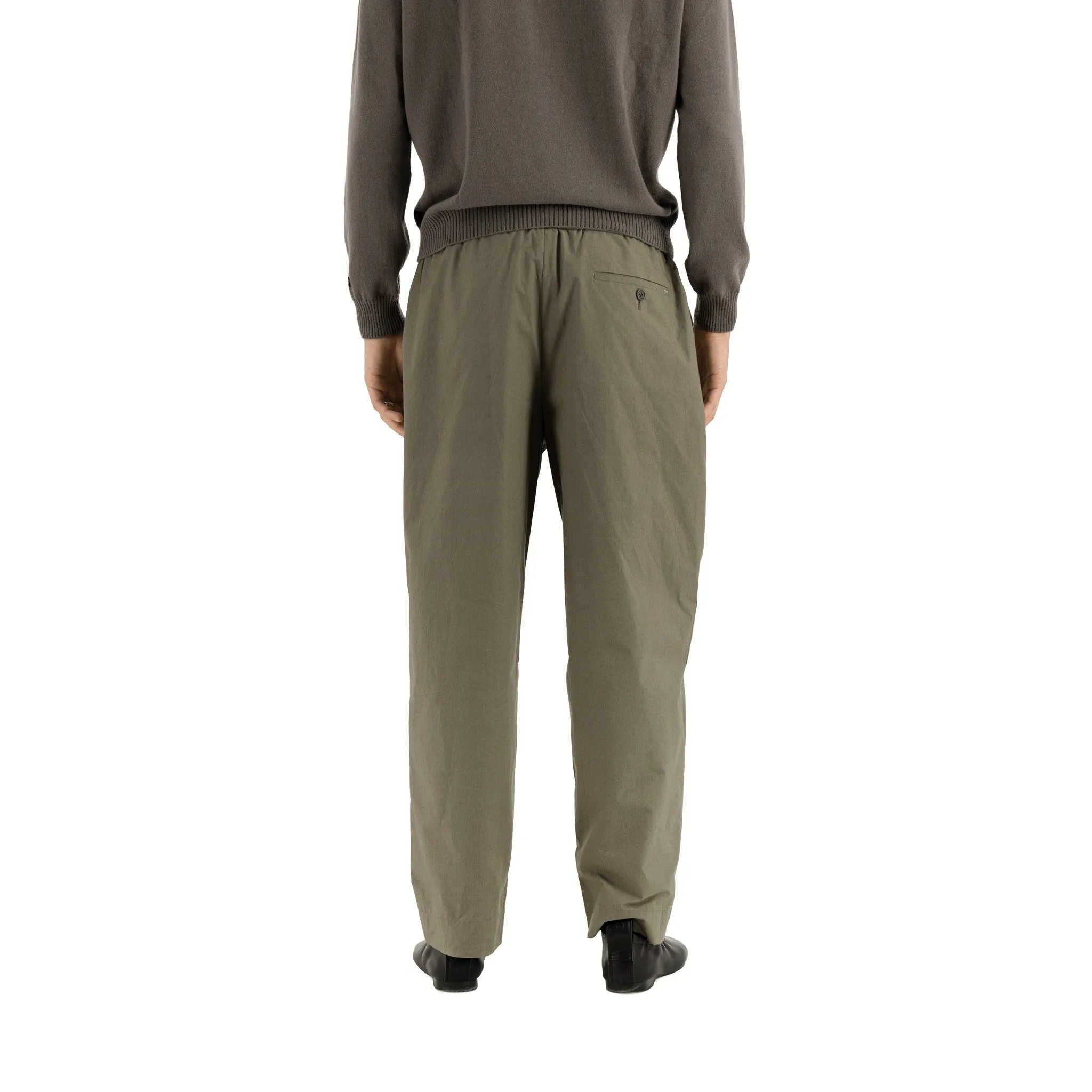 Ed Unlined Cotton Drawstring Trousers Weimaraner Grey