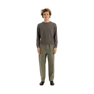 Ed Unlined Cotton Drawstring Trousers Weimaraner Grey