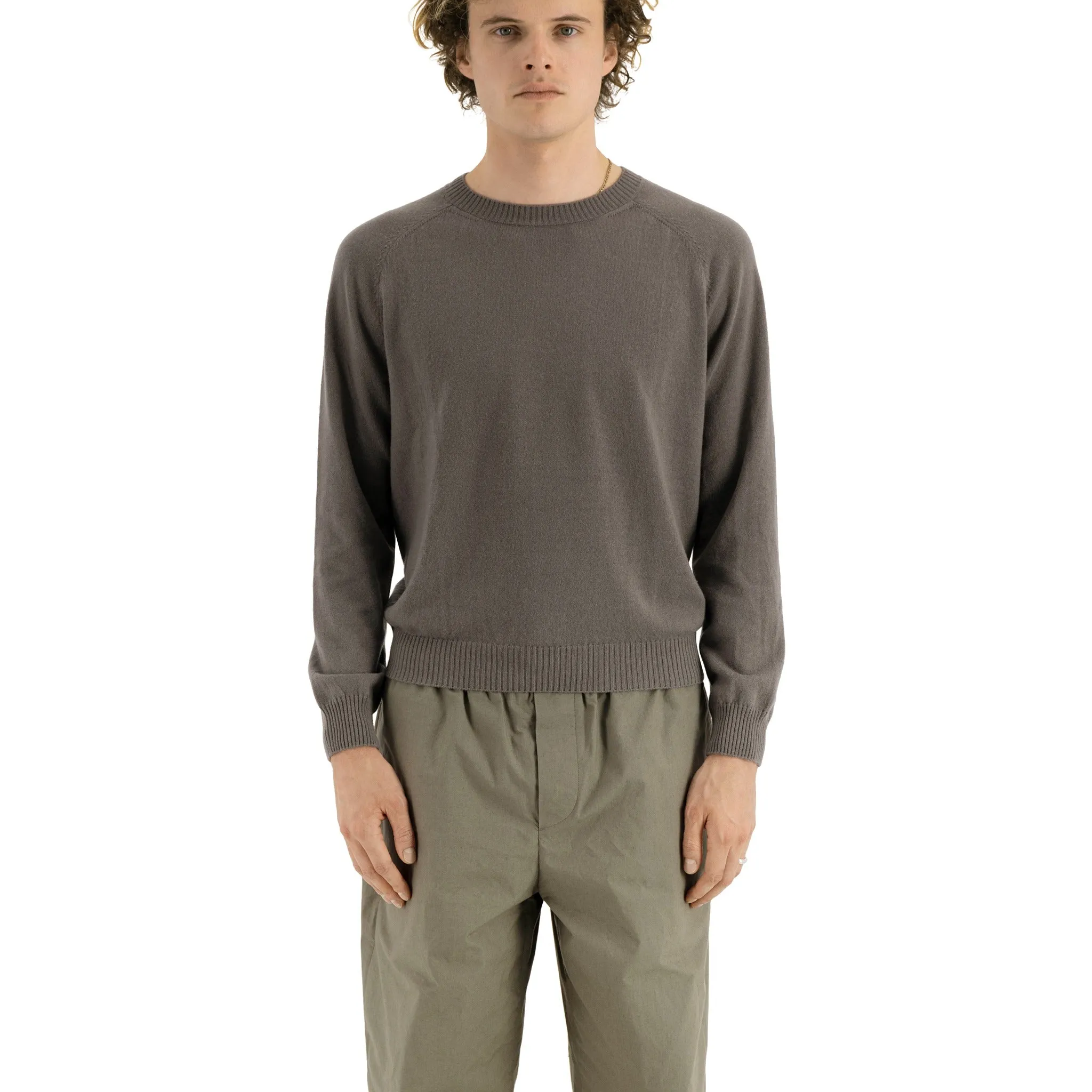 Ed Unlined Cotton Drawstring Trousers Weimaraner Grey
