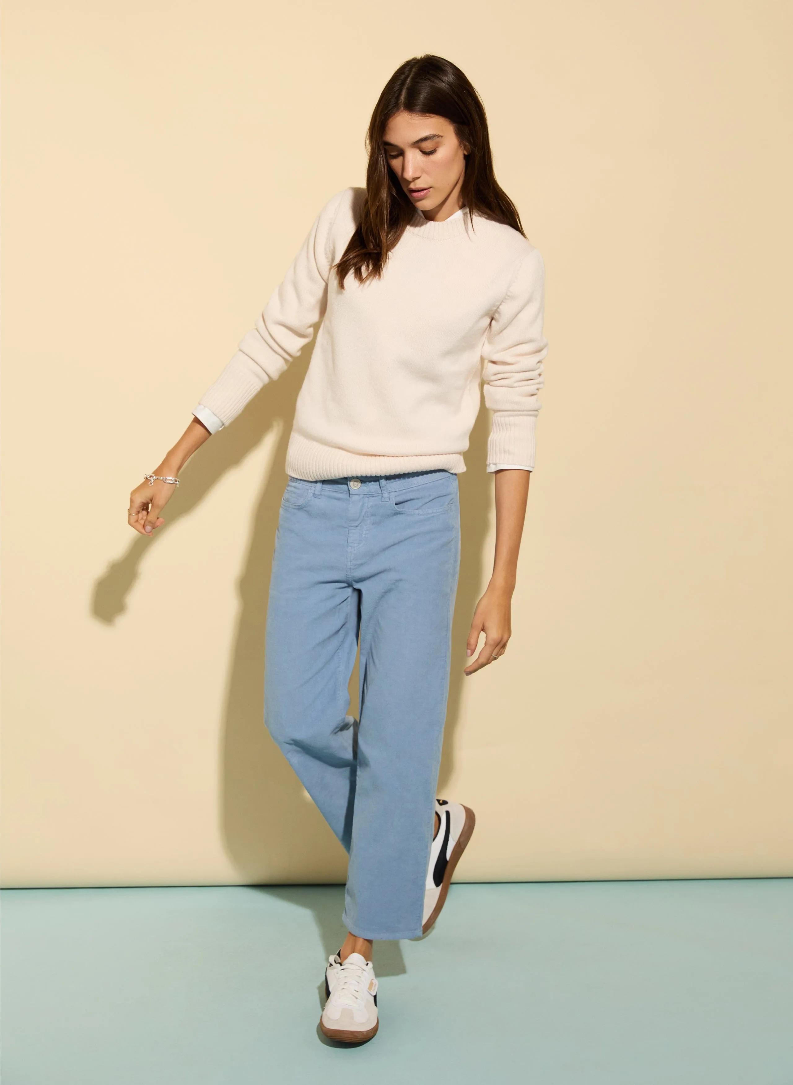 Eden Organic Cotton Trousers | Blue