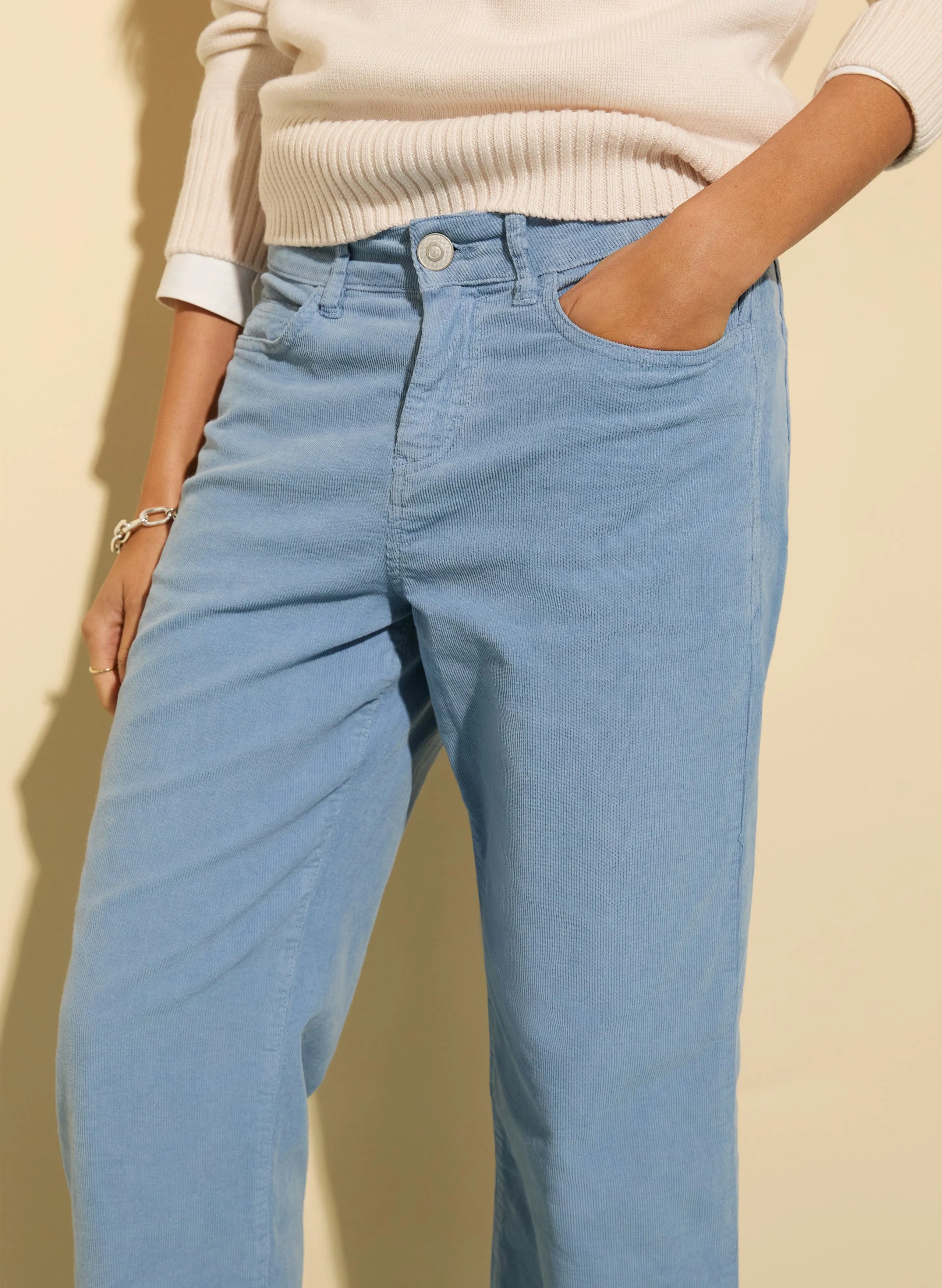 Eden Organic Cotton Trousers | Blue