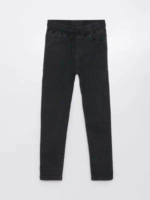Elastic Waist Super Skinny Fit Boys Jeans