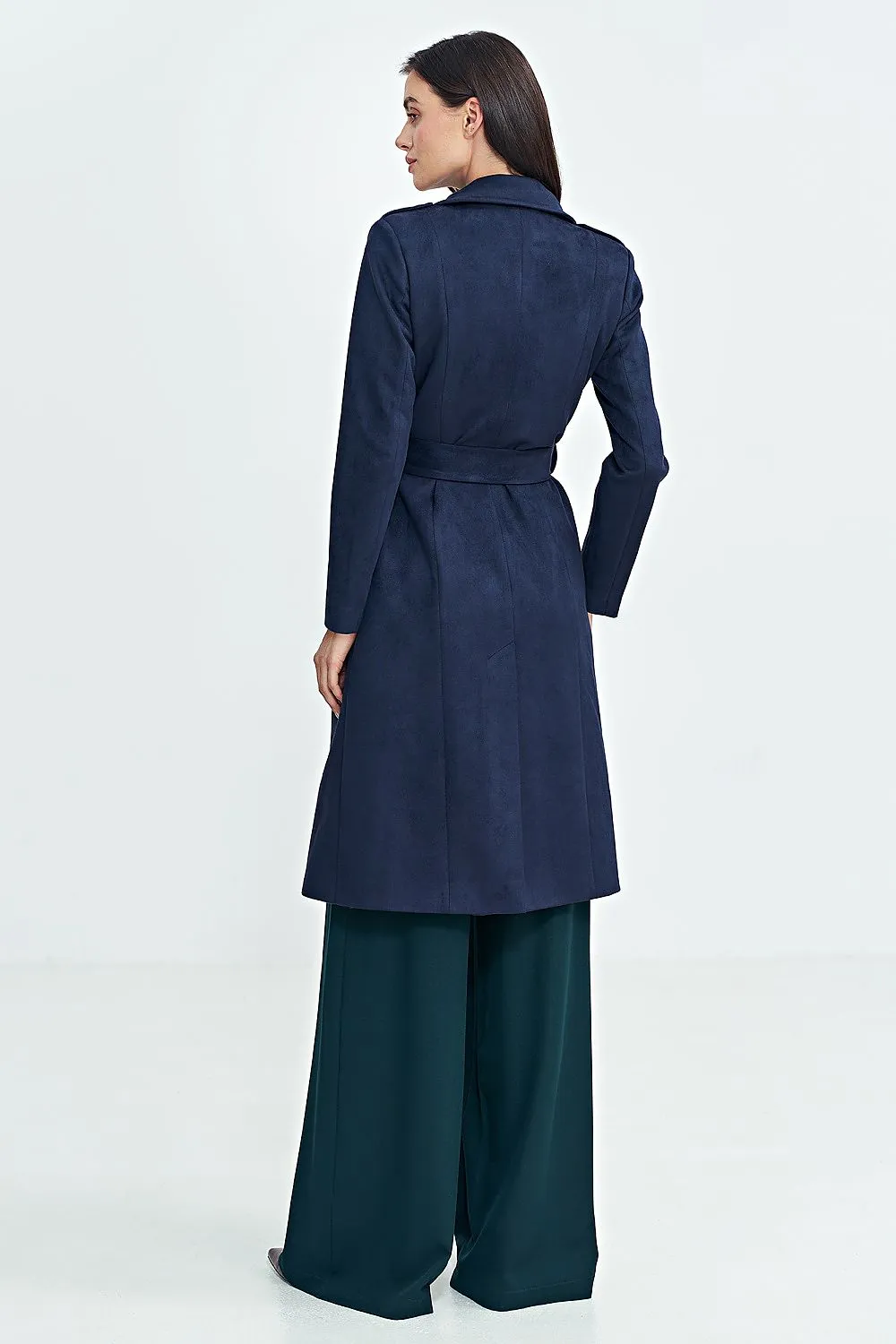 Elegant Longline Military Coat