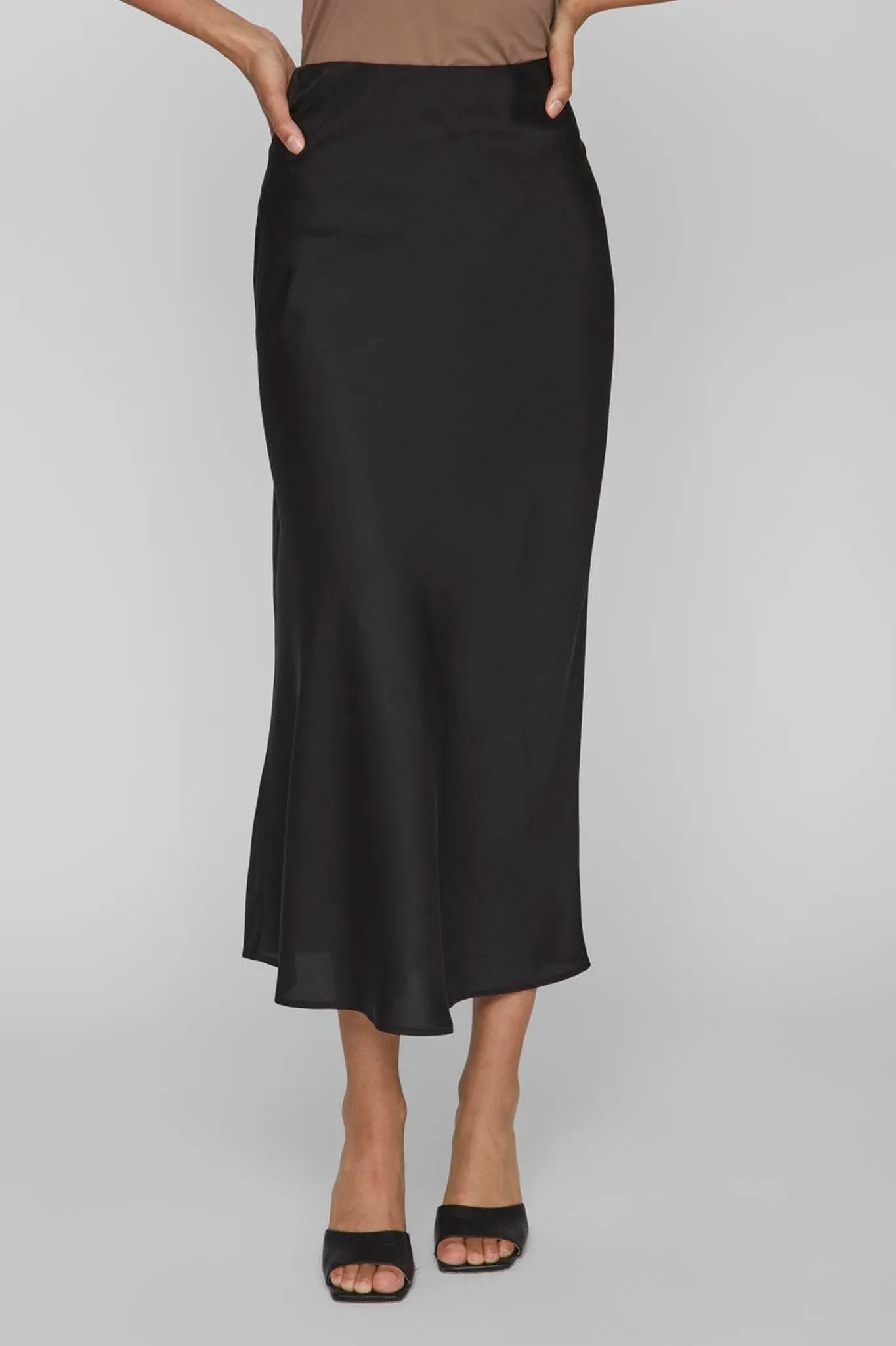 Ellette Black Slip Skirt