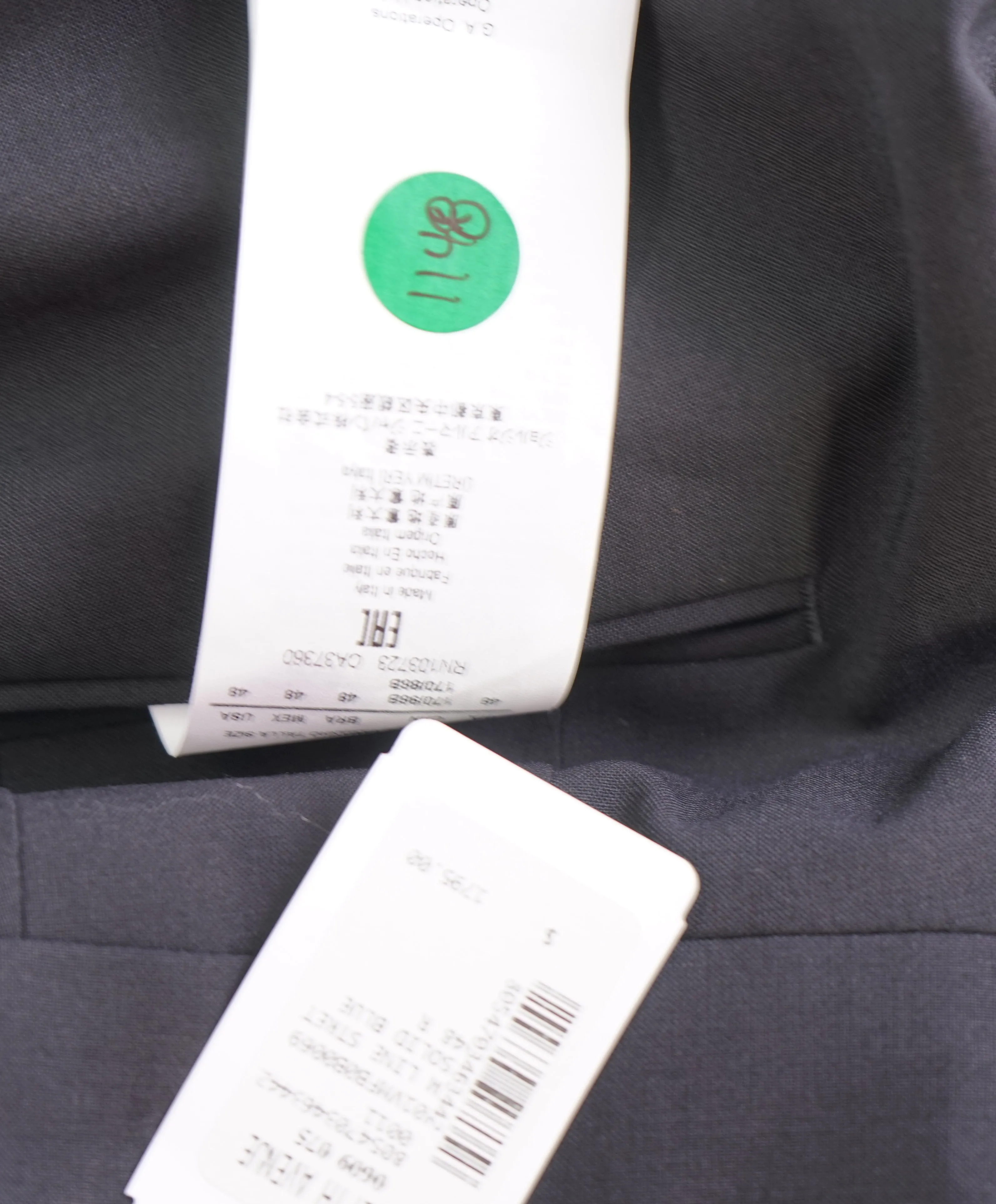 EMPORIO ARMANI - Black *Closet Staple* Flat Front Tuxedo Dinner Pants - 32W (48 EU)