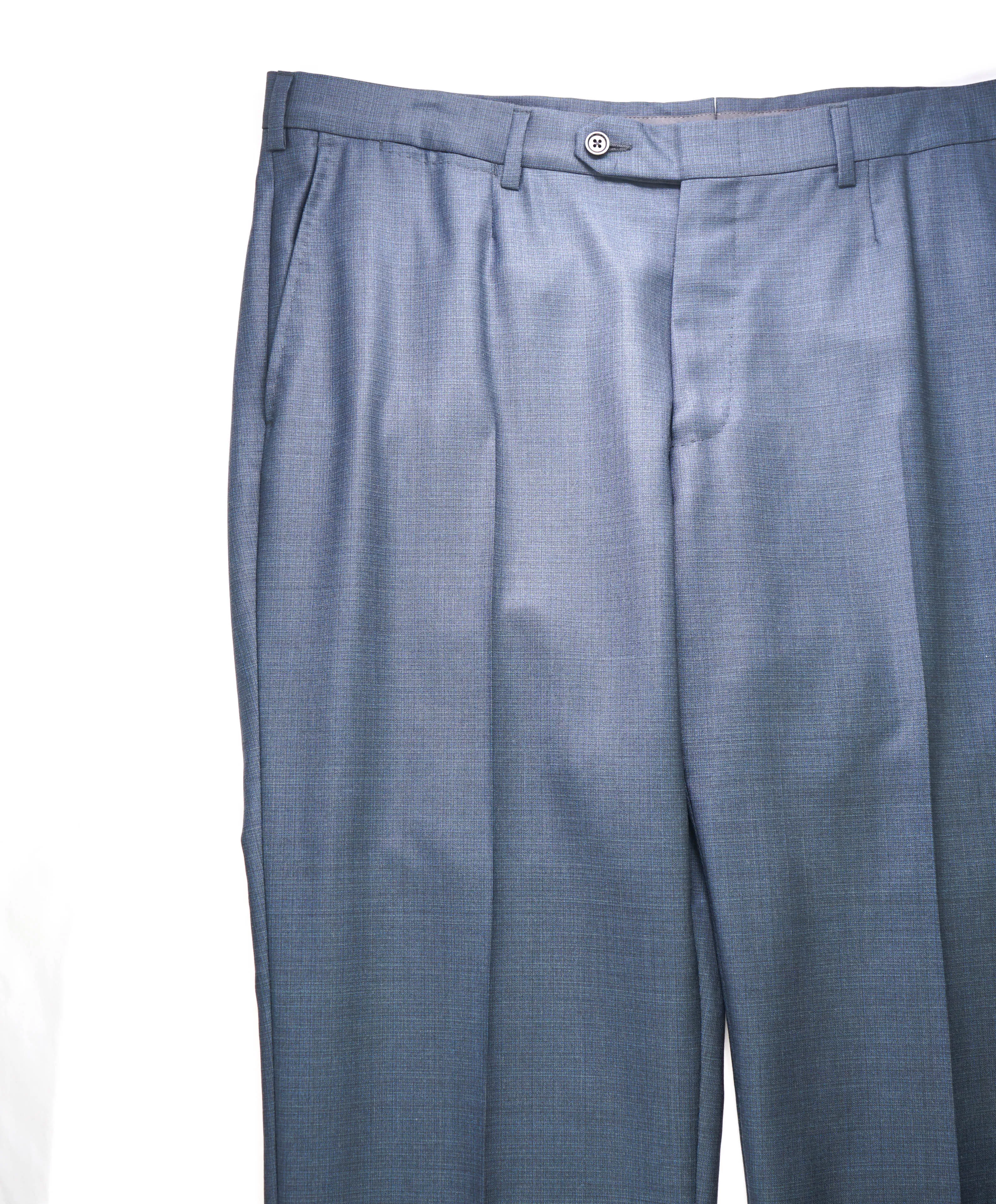 ERMENEGILDO ZEGNA - "322606 MILANO" Blue Check Dress Pants - 40W (58EU)